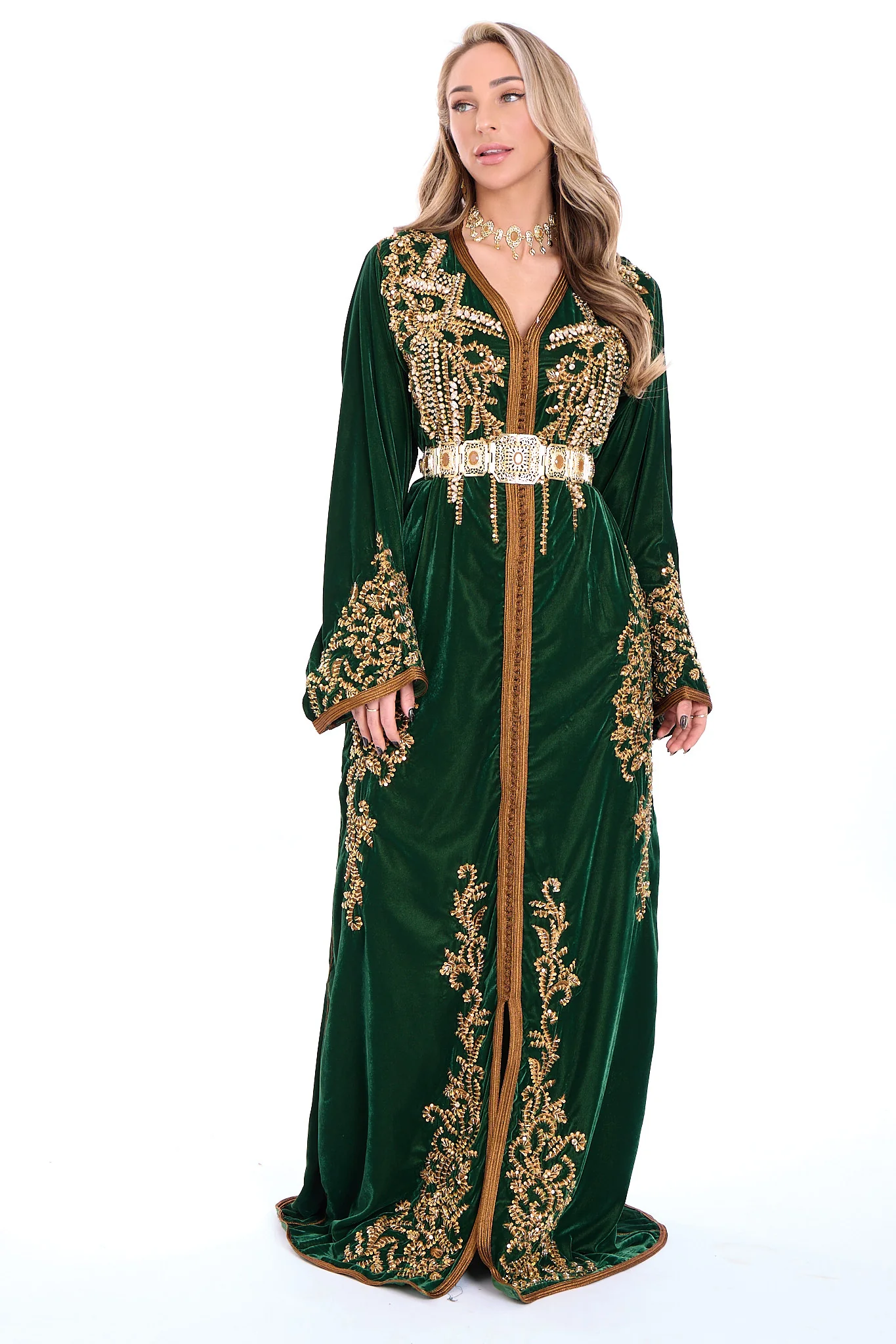 Caftan Abeer Olivegreen - Image 4