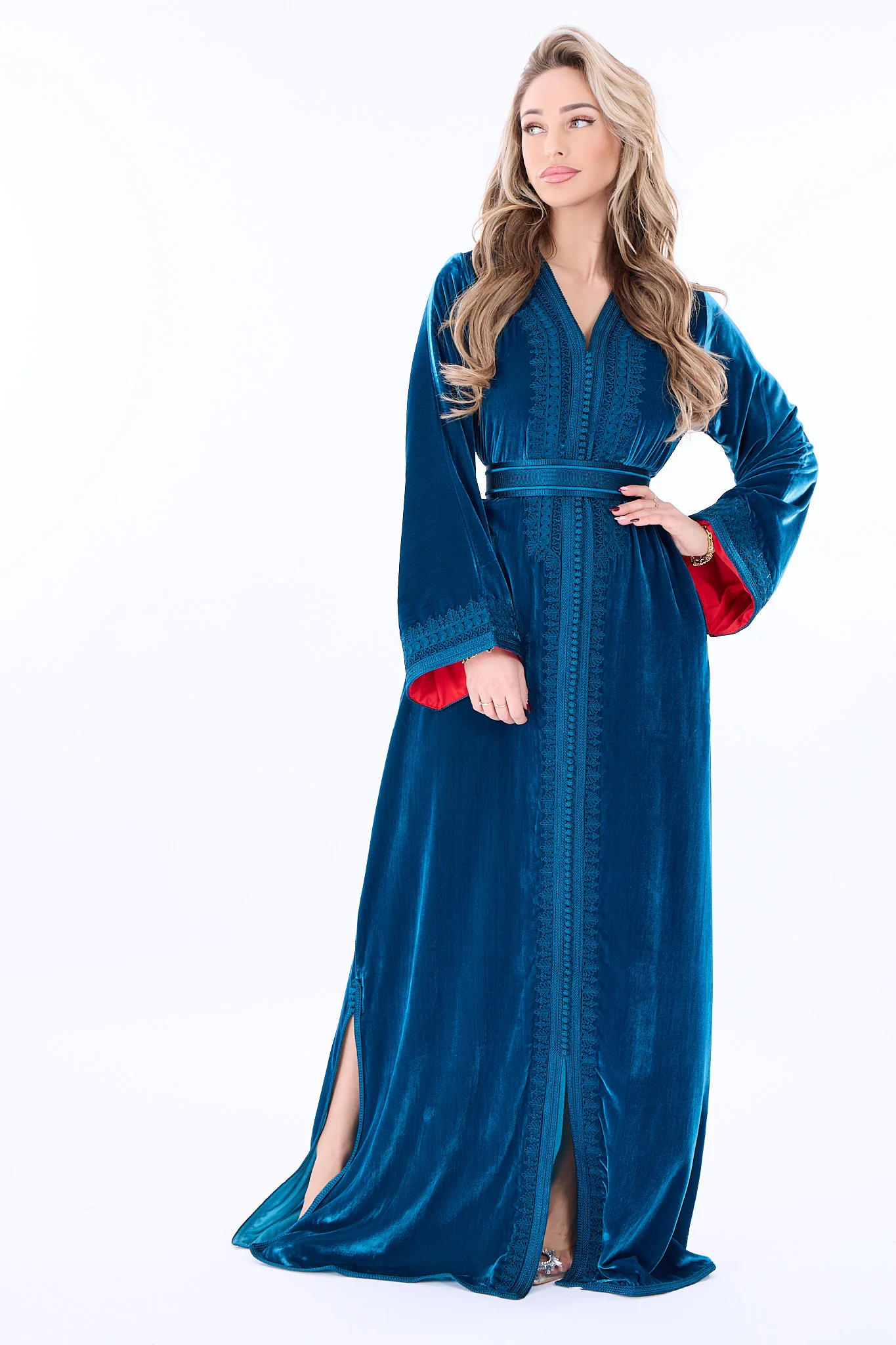 Caftan Amani Blue Petrol - Image 4