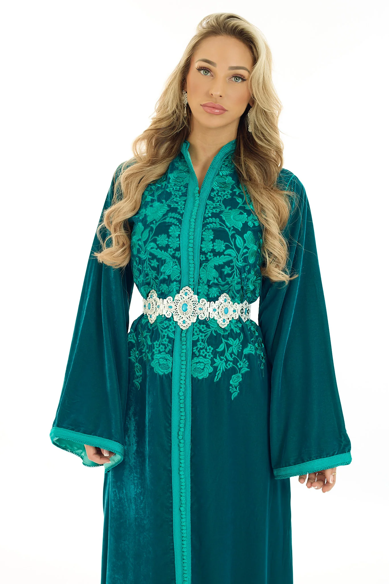 Caftan Amara Blue Petrol - Image 10