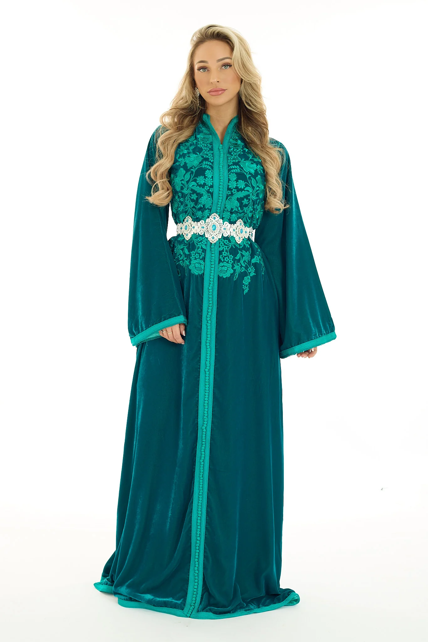 Caftan Amara Blue Petrol - Image 5