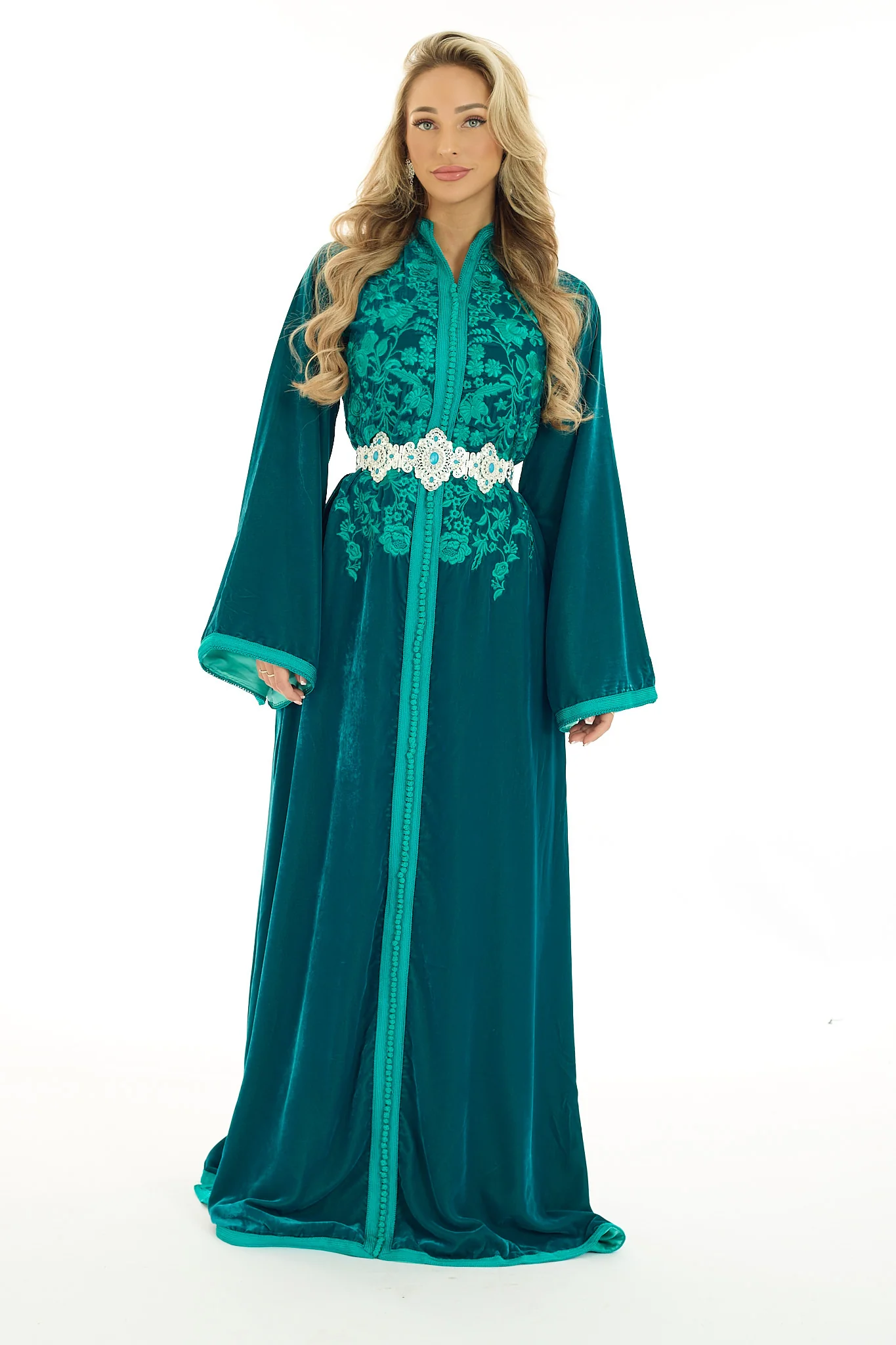 Caftan Amara Blue Petrol - Image 8