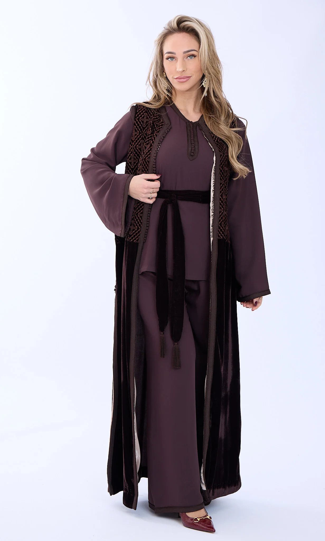 Caftan Aneesa Brown - Image 4