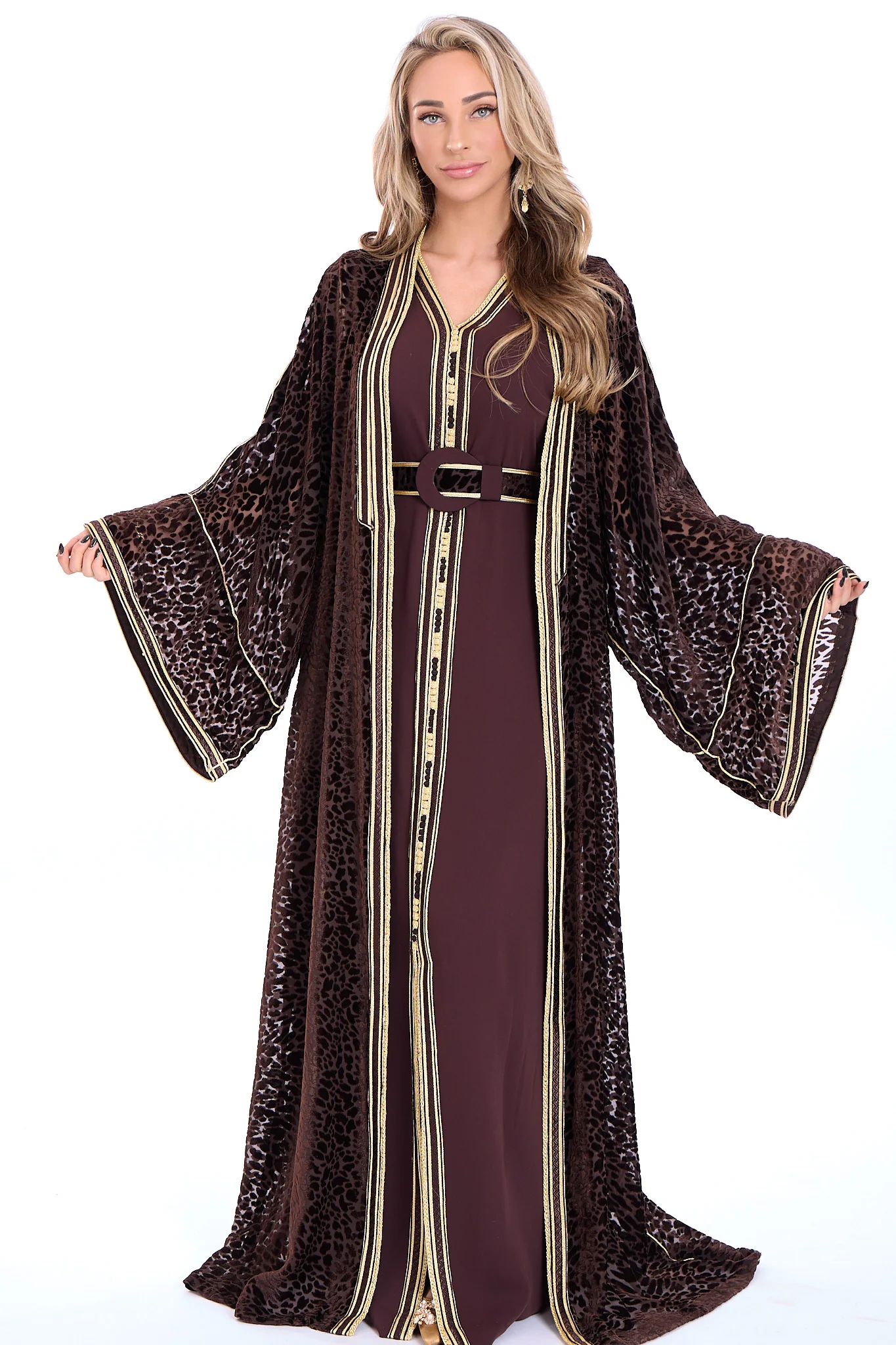 Caftan Anissa Brown - Image 2