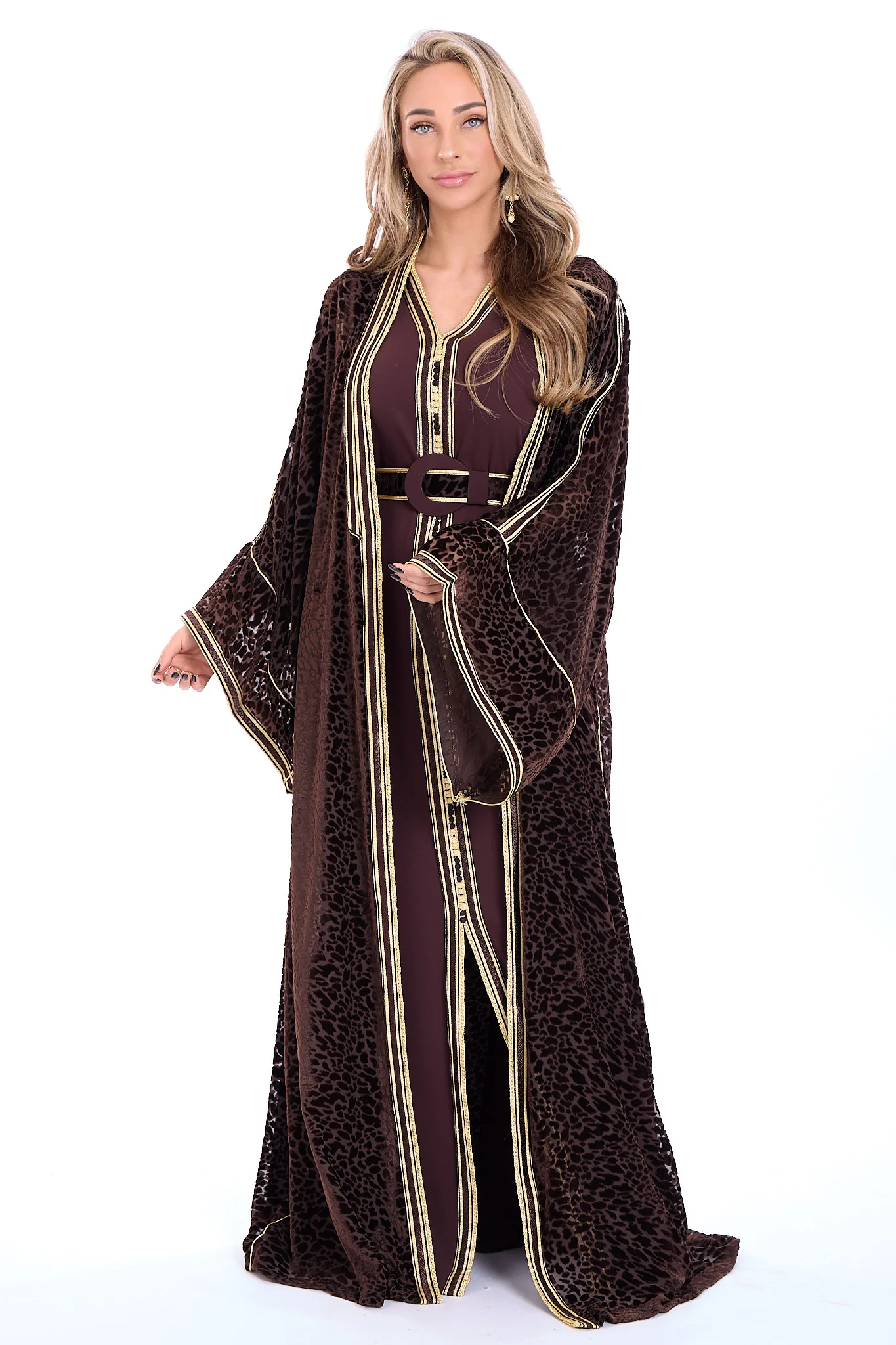 Caftan Anissa Brown - Image 4