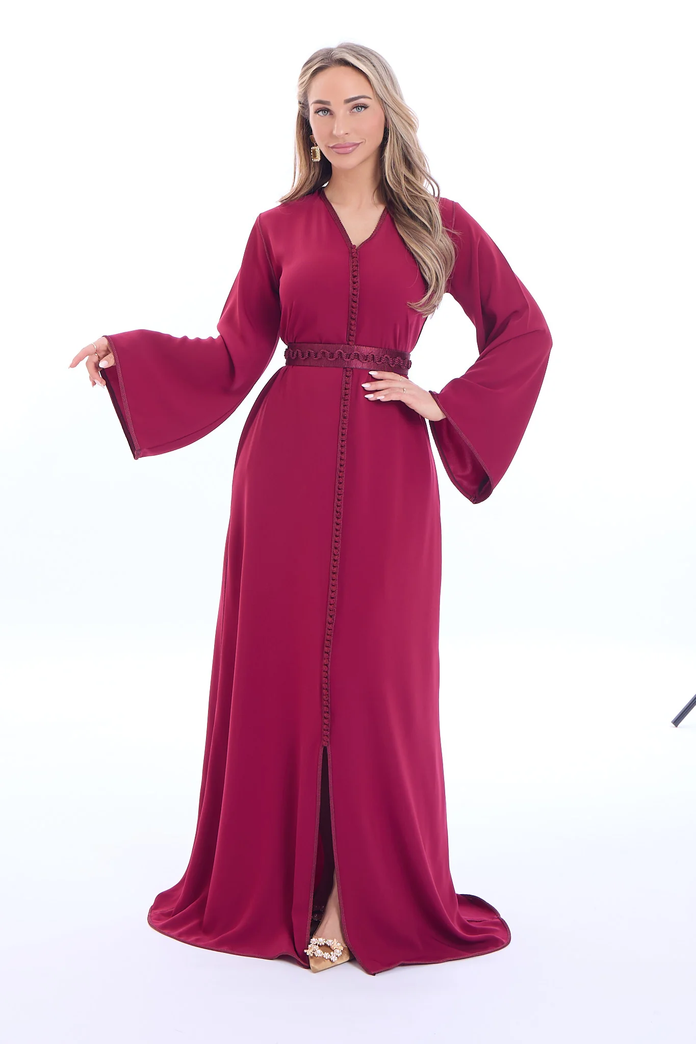 Caftan Aya Bordeaux - Image 3