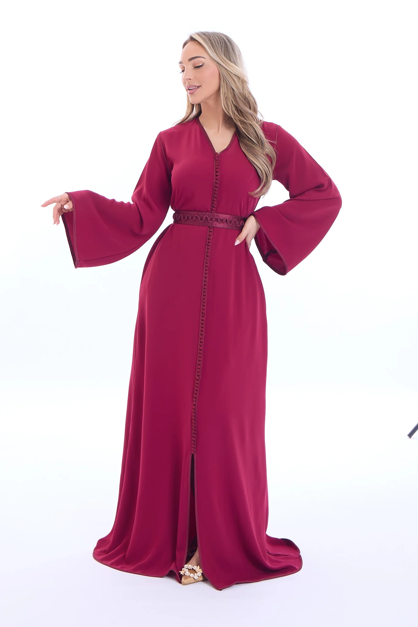 Caftan Aya Bordeaux - Image 4