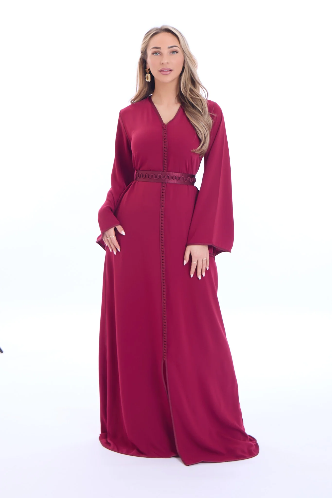 Caftan Aya Bordeaux - Image 6