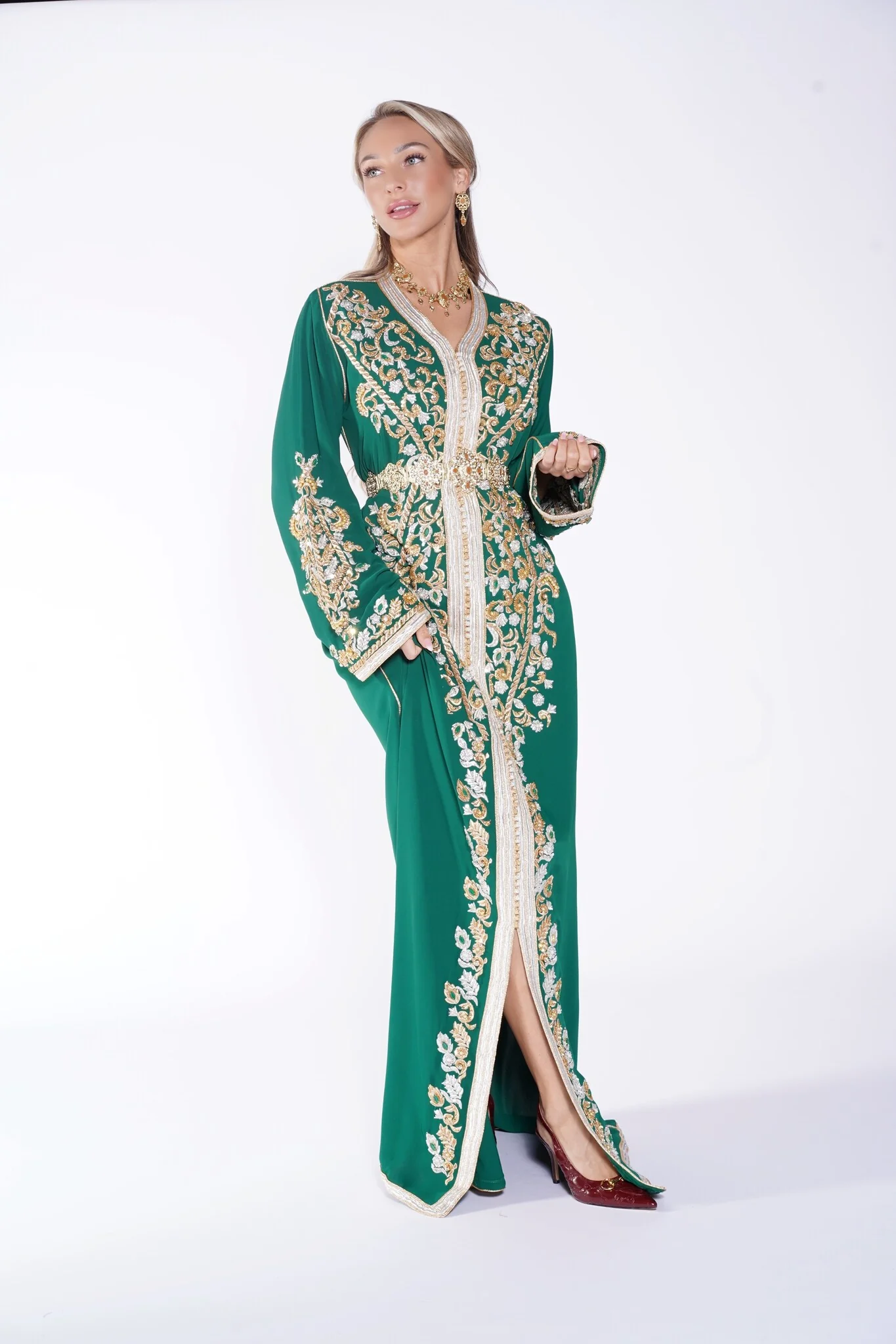 Caftan Ayanna Darkgreen - Image 3