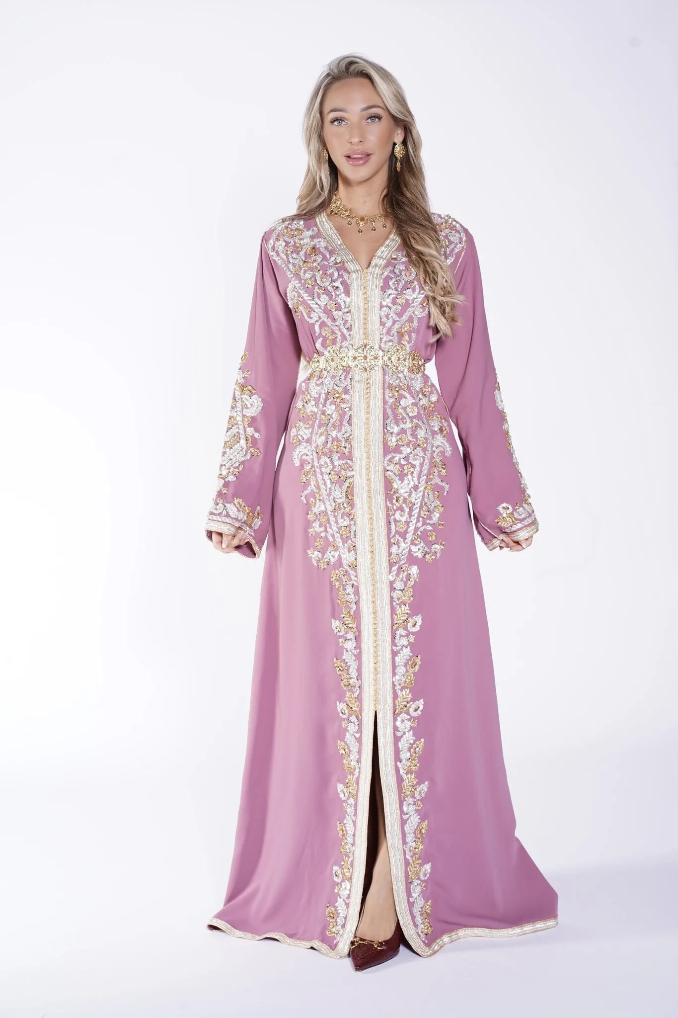 Caftan Ayanna Paleviolet pink - Image 5