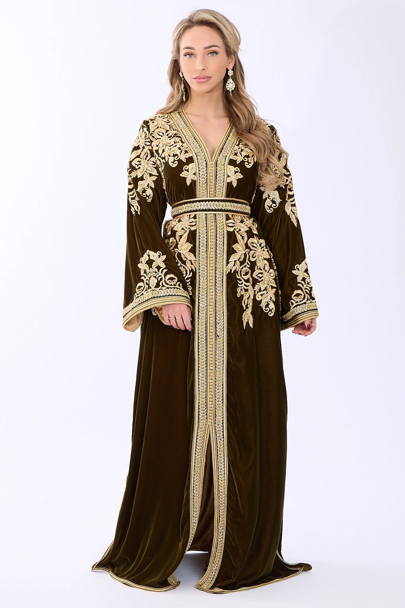 Caftan Bahar Olive Green - Image 3