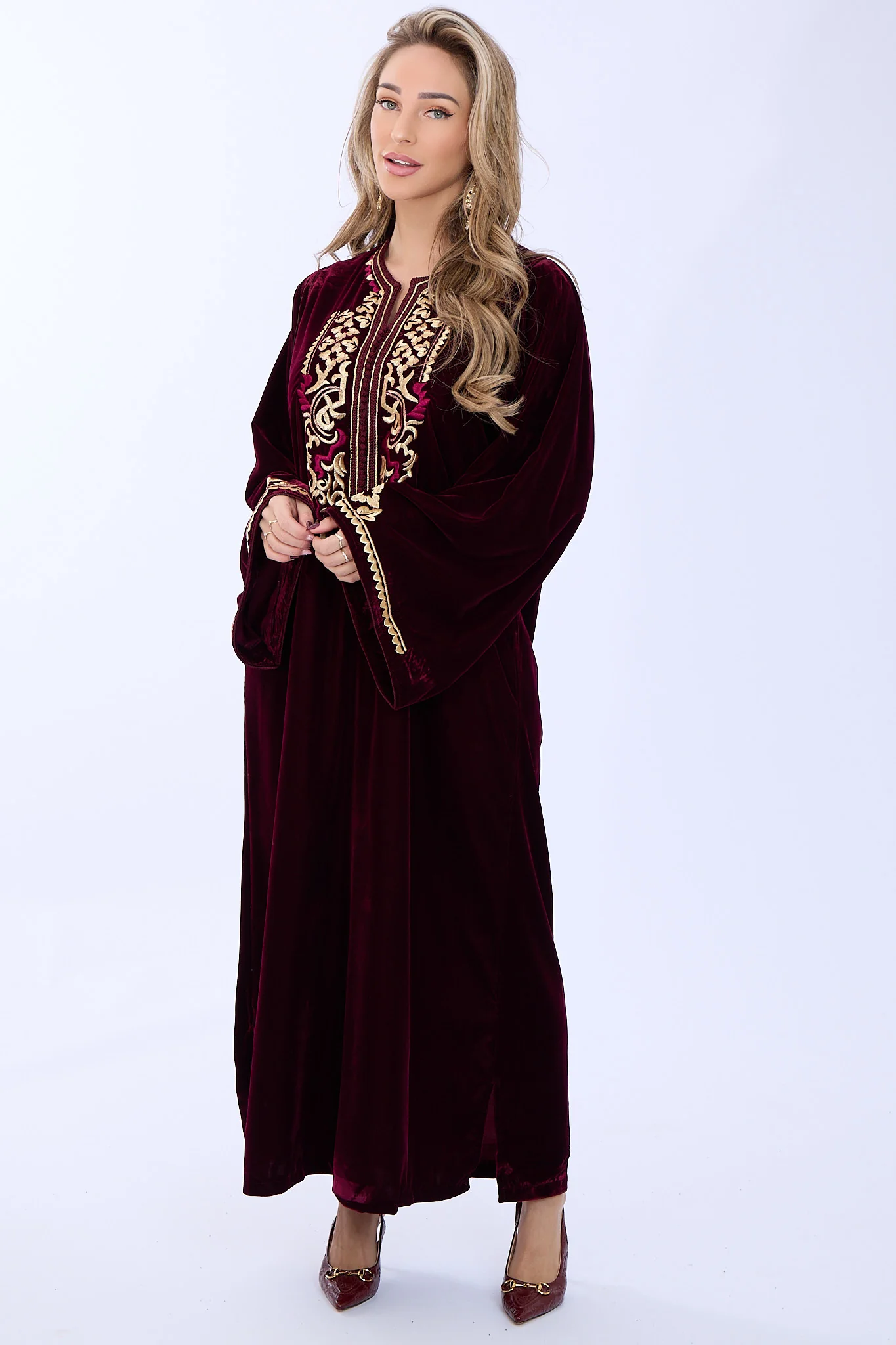Caftan Bisan Bordeaux - Image 4