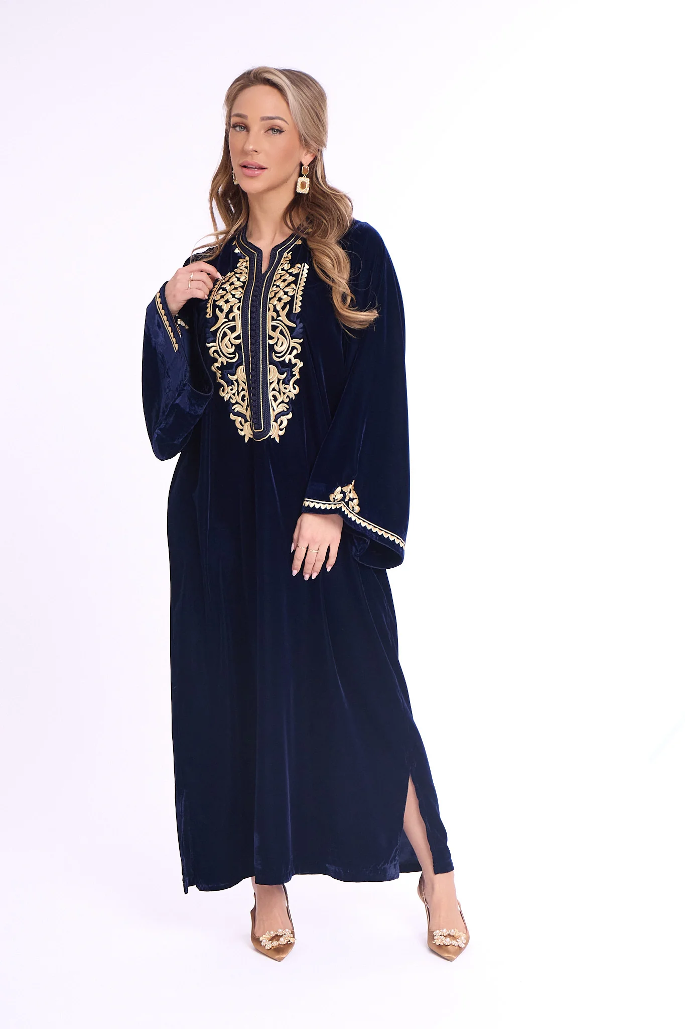 Caftan Bisan Oxfordblue - Image 3