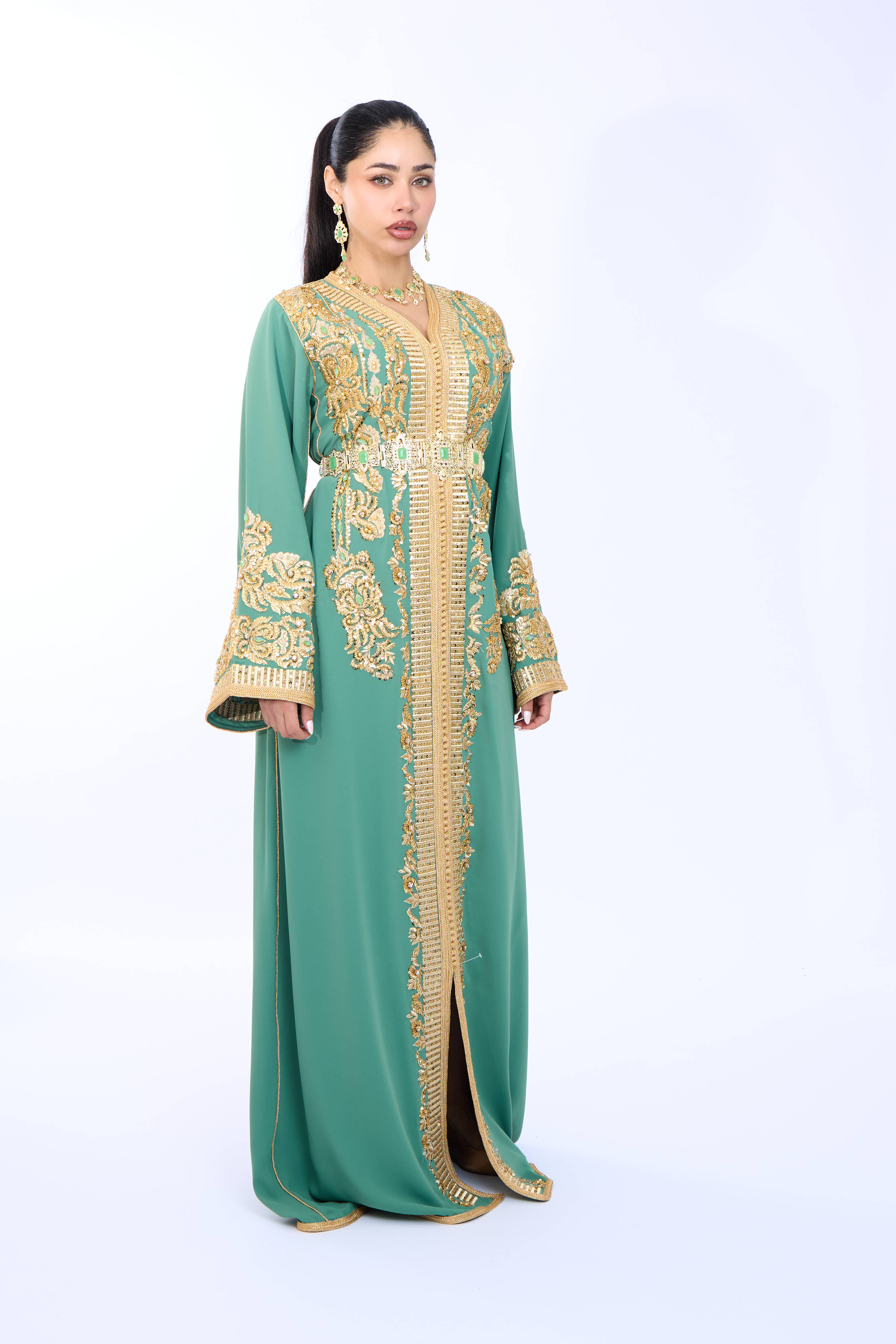 Caftan Diyana Darkseagreen - Image 2
