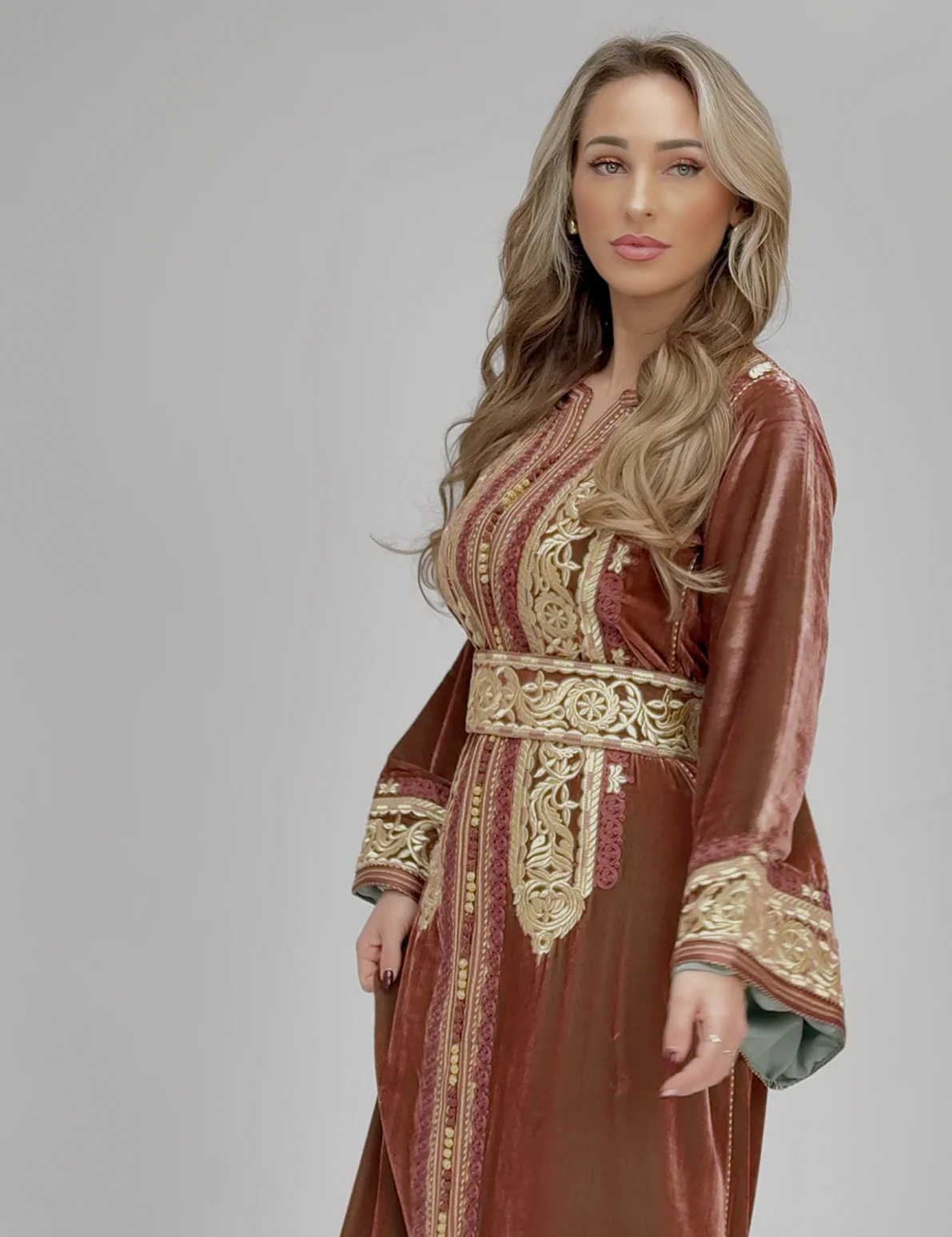 Caftan Fidya Darkorange