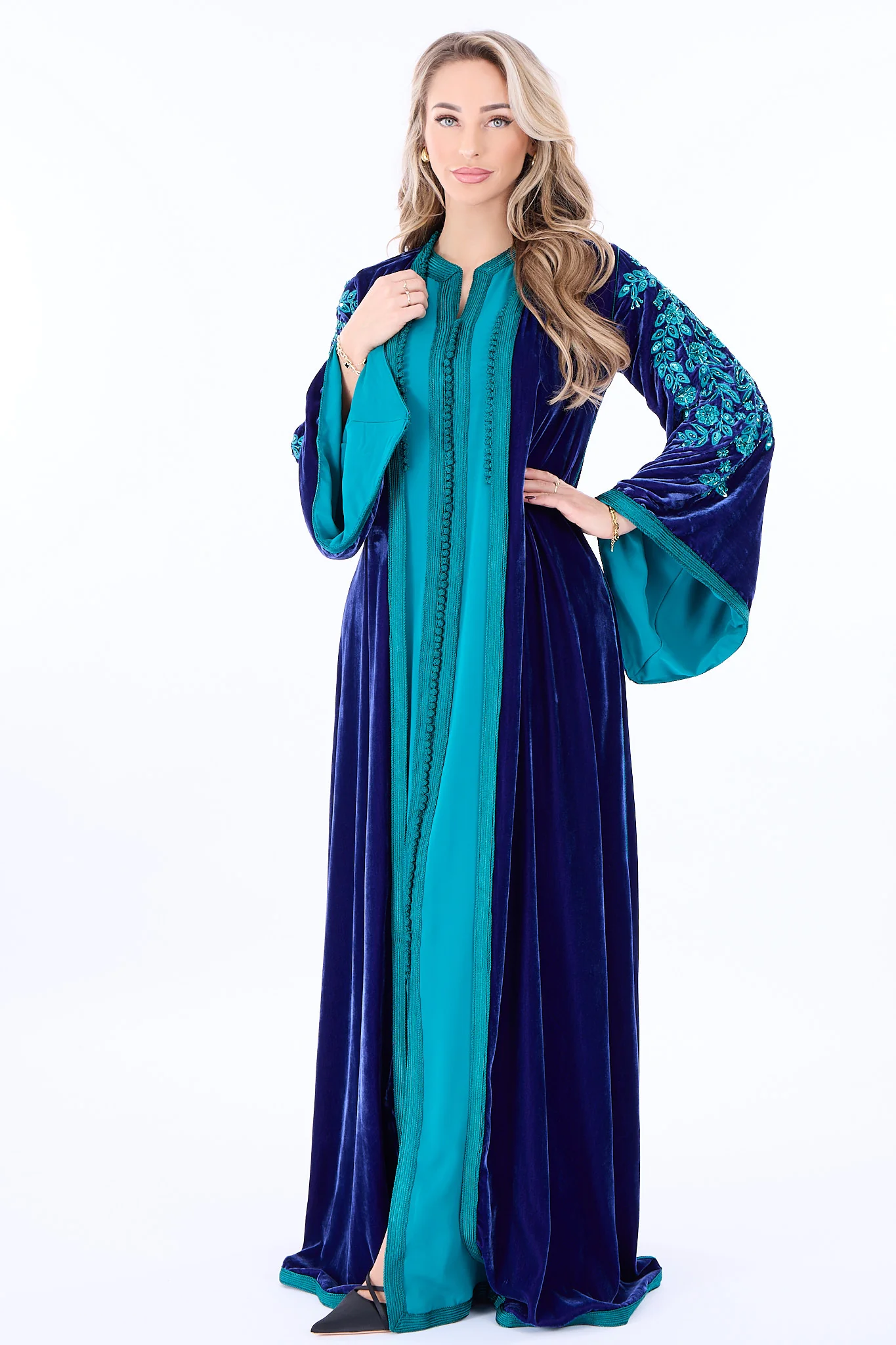 Caftan Florentina Blue Petrol - Image 3