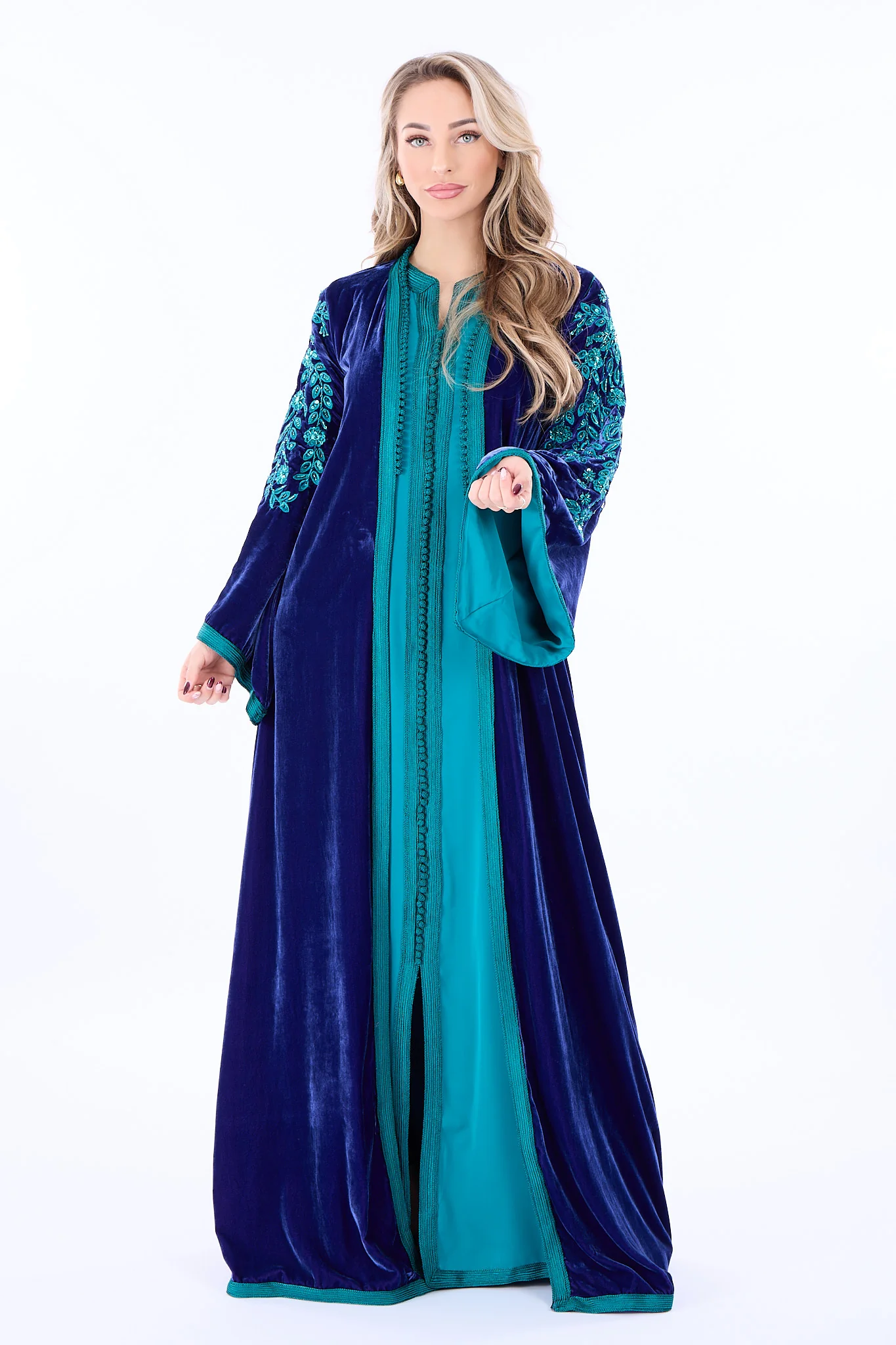 Caftan Florentina Blue Petrol - Image 5