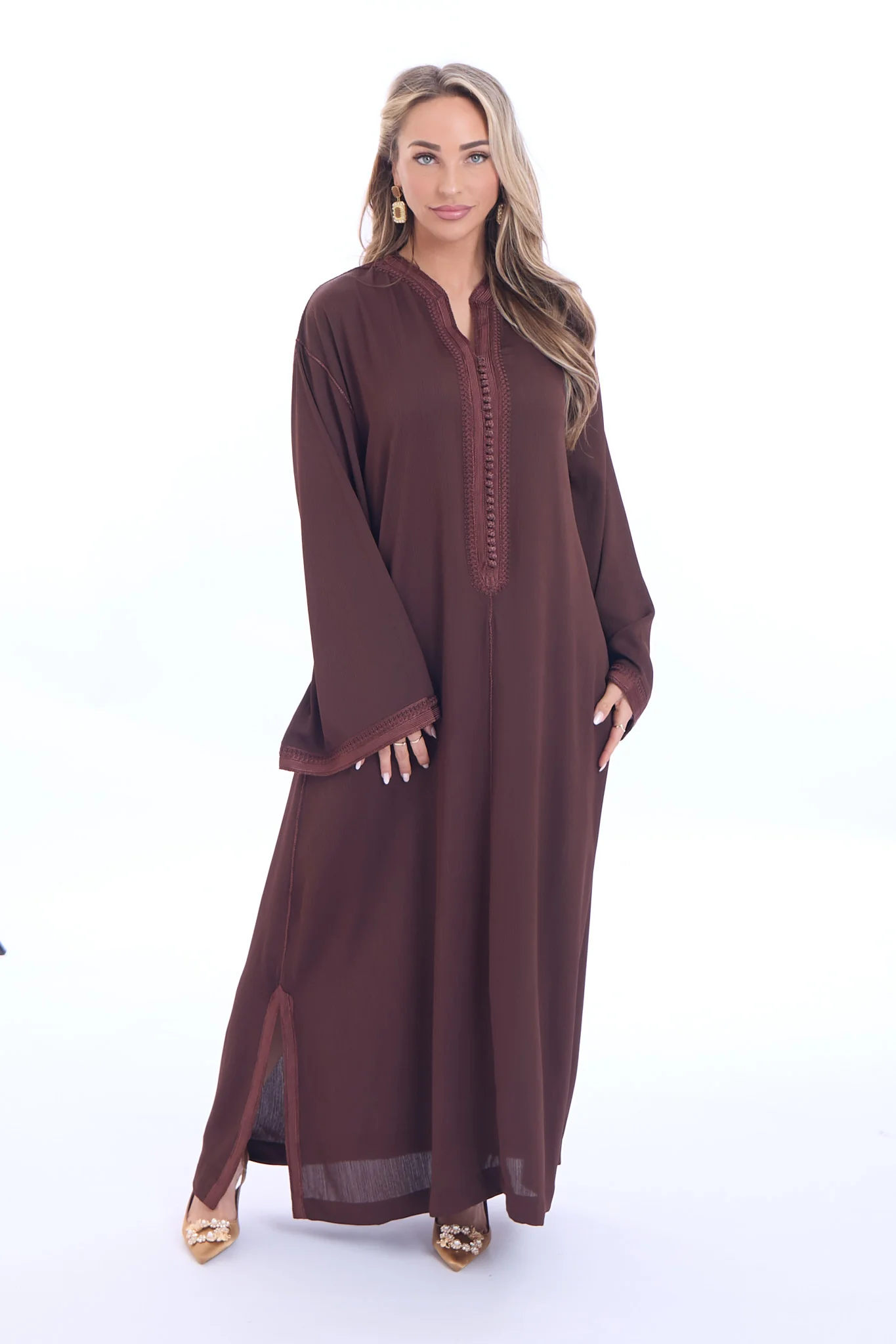 Caftan Haneen Brown - Image 4