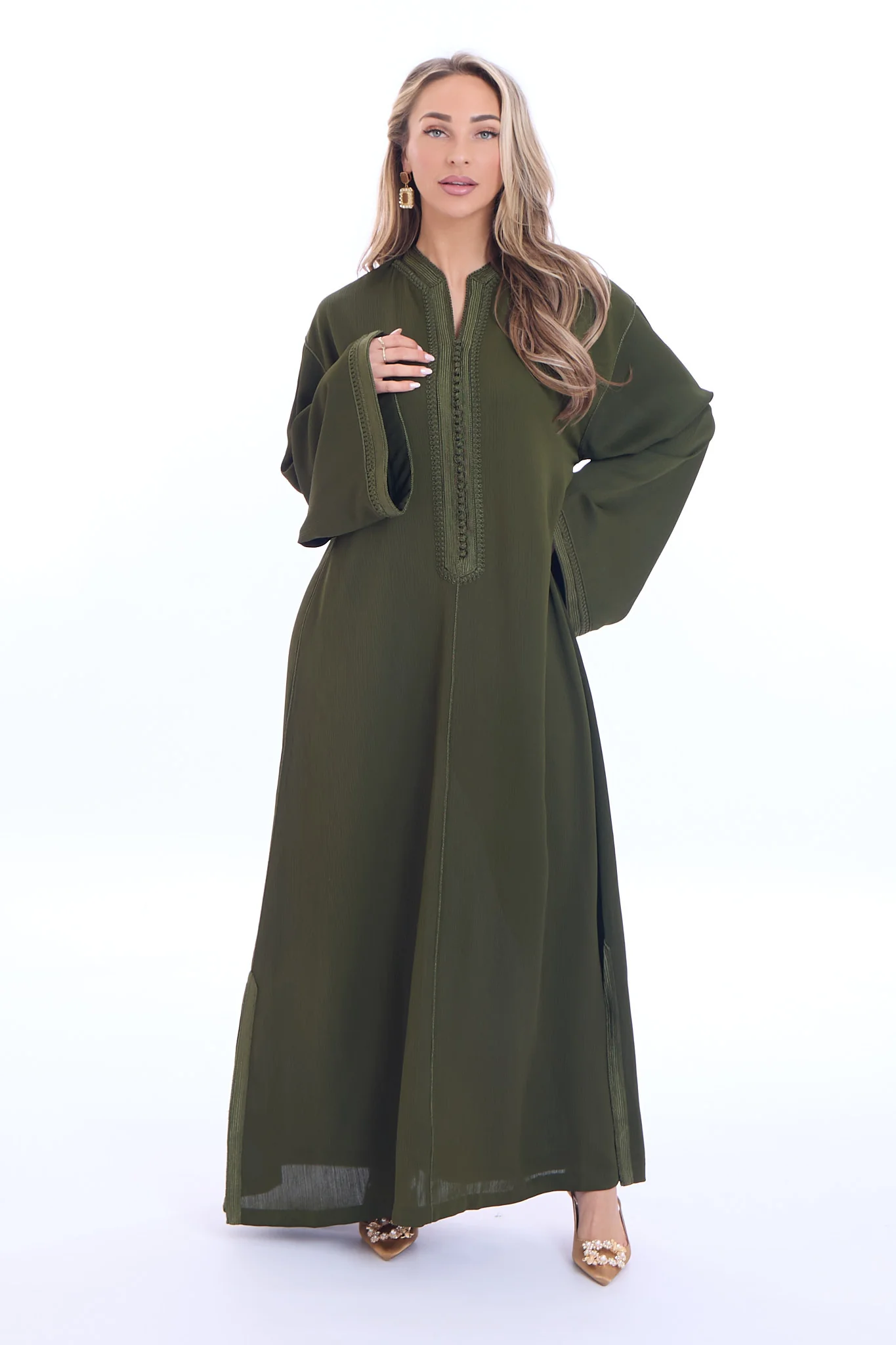 Caftan Haneen Olivegreen - Image 3