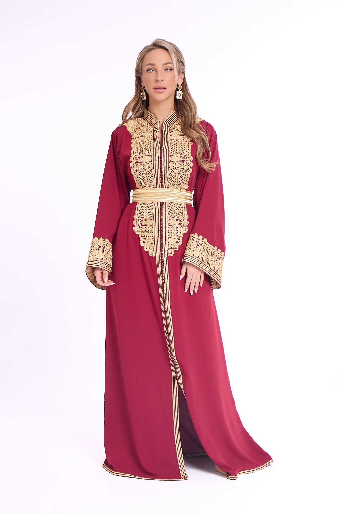Caftan Haya Bordeaux - Image 3