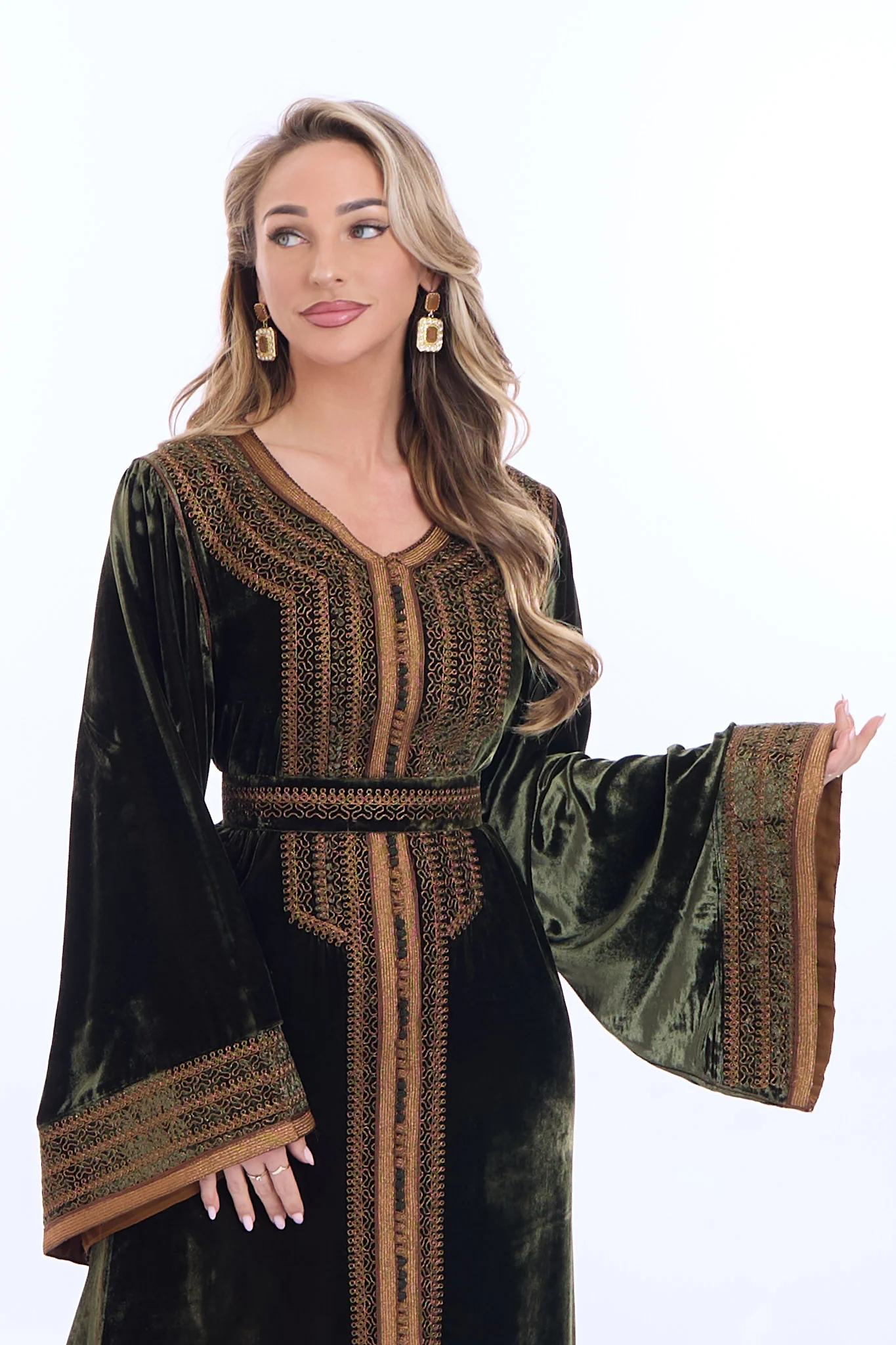 Caftan Huda Olivegreen