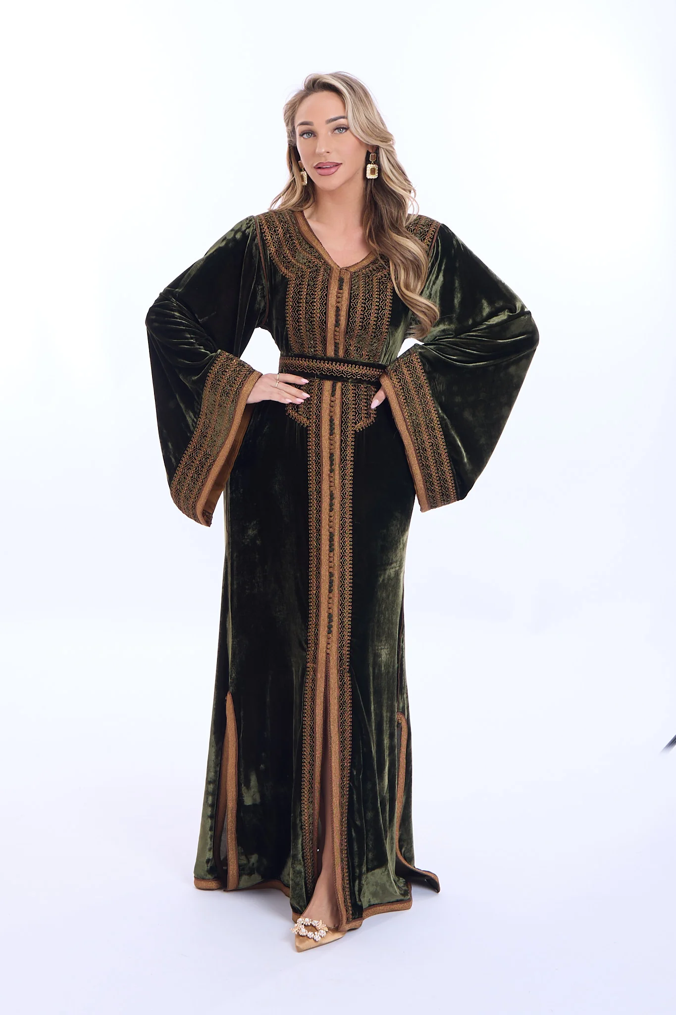 Caftan Huda Olivegreen - Image 3