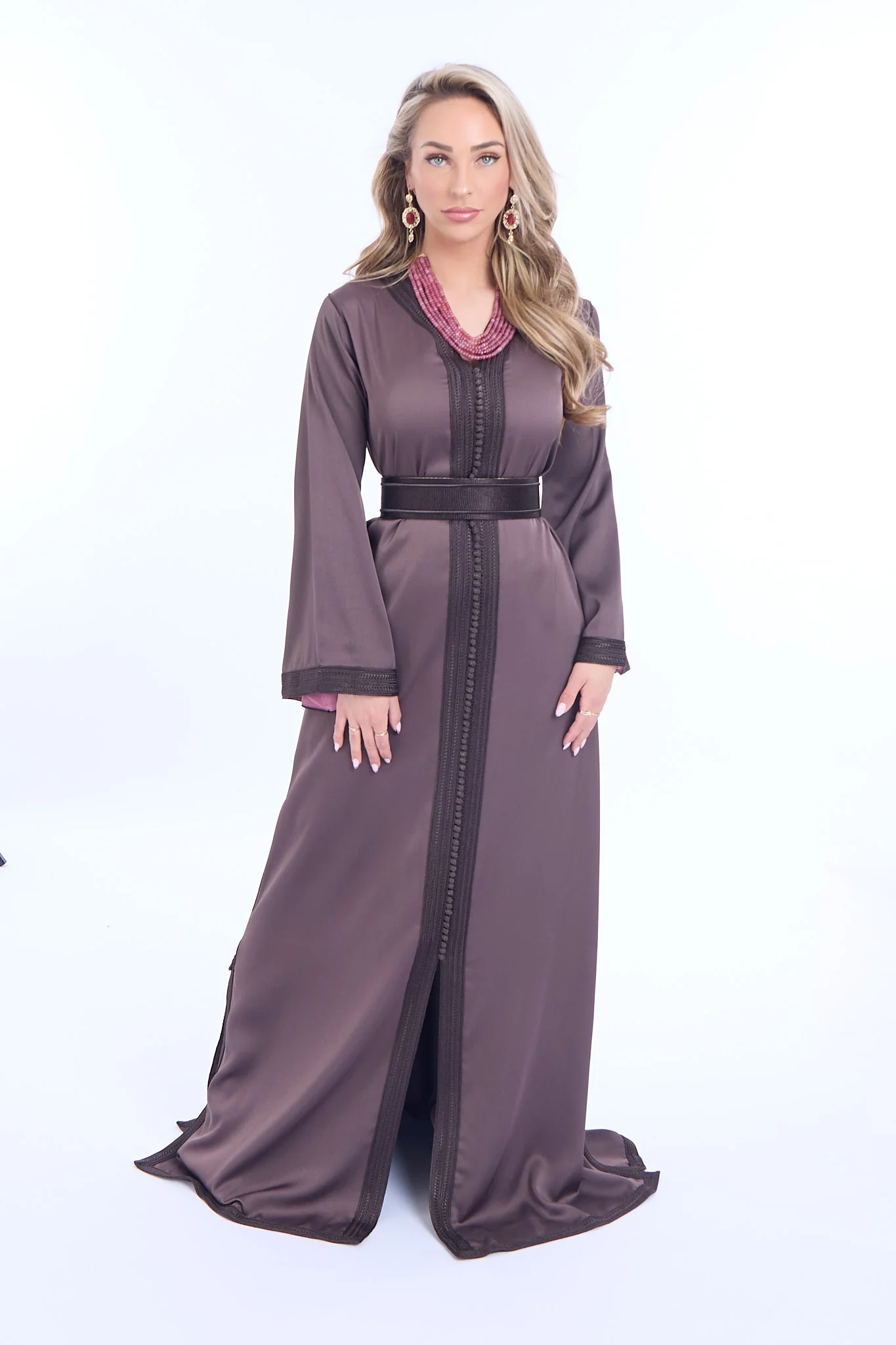 Caftan Imaan Coffee Brown - Image 7