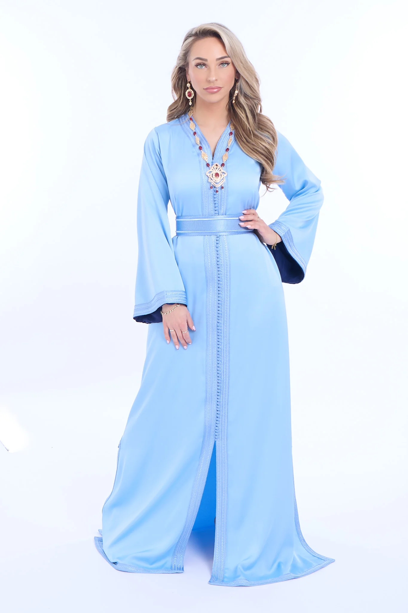 Caftan Imaan Lightblue - Image 9