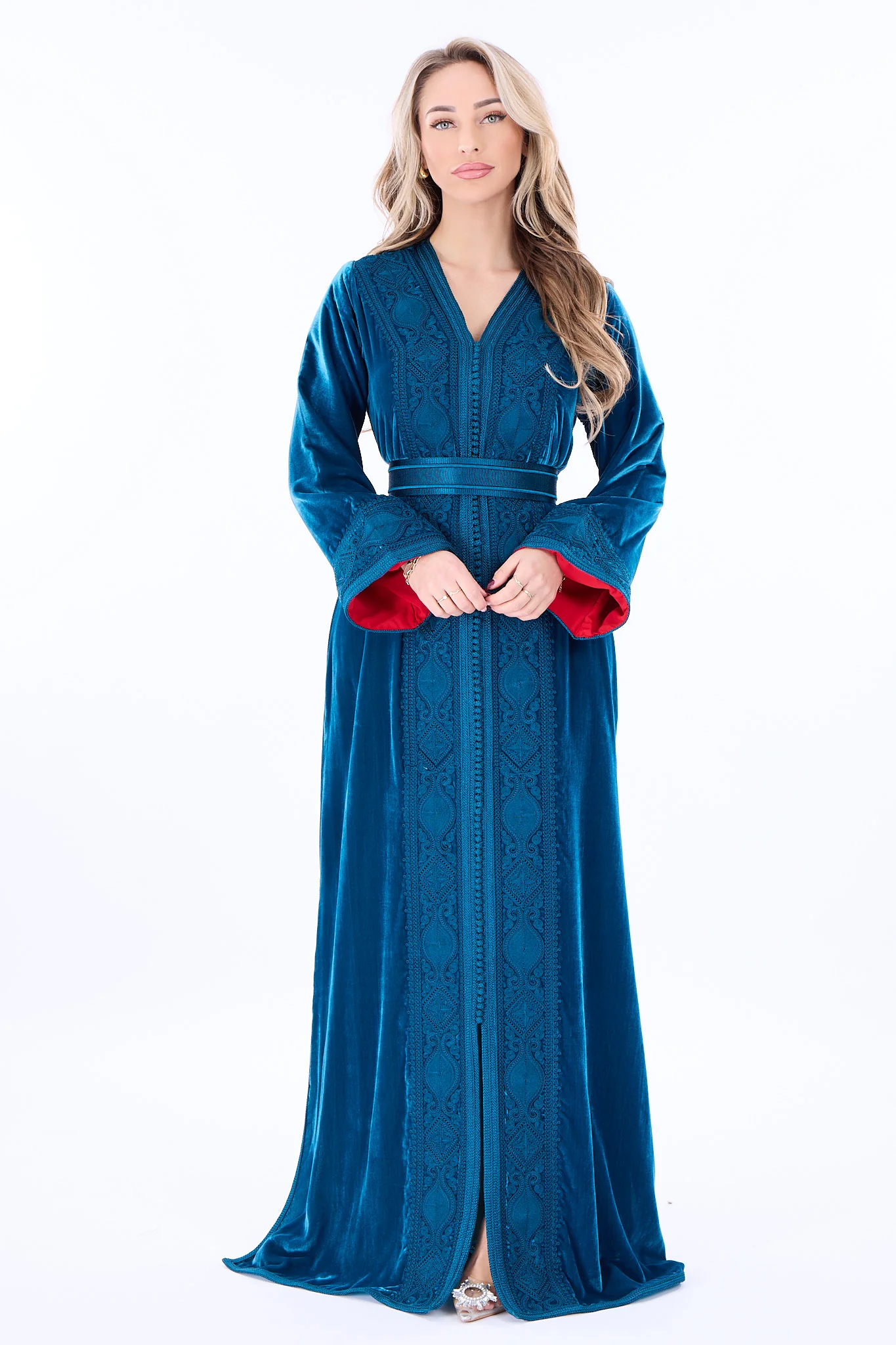 Caftan Ines Blue Petrol - Image 3