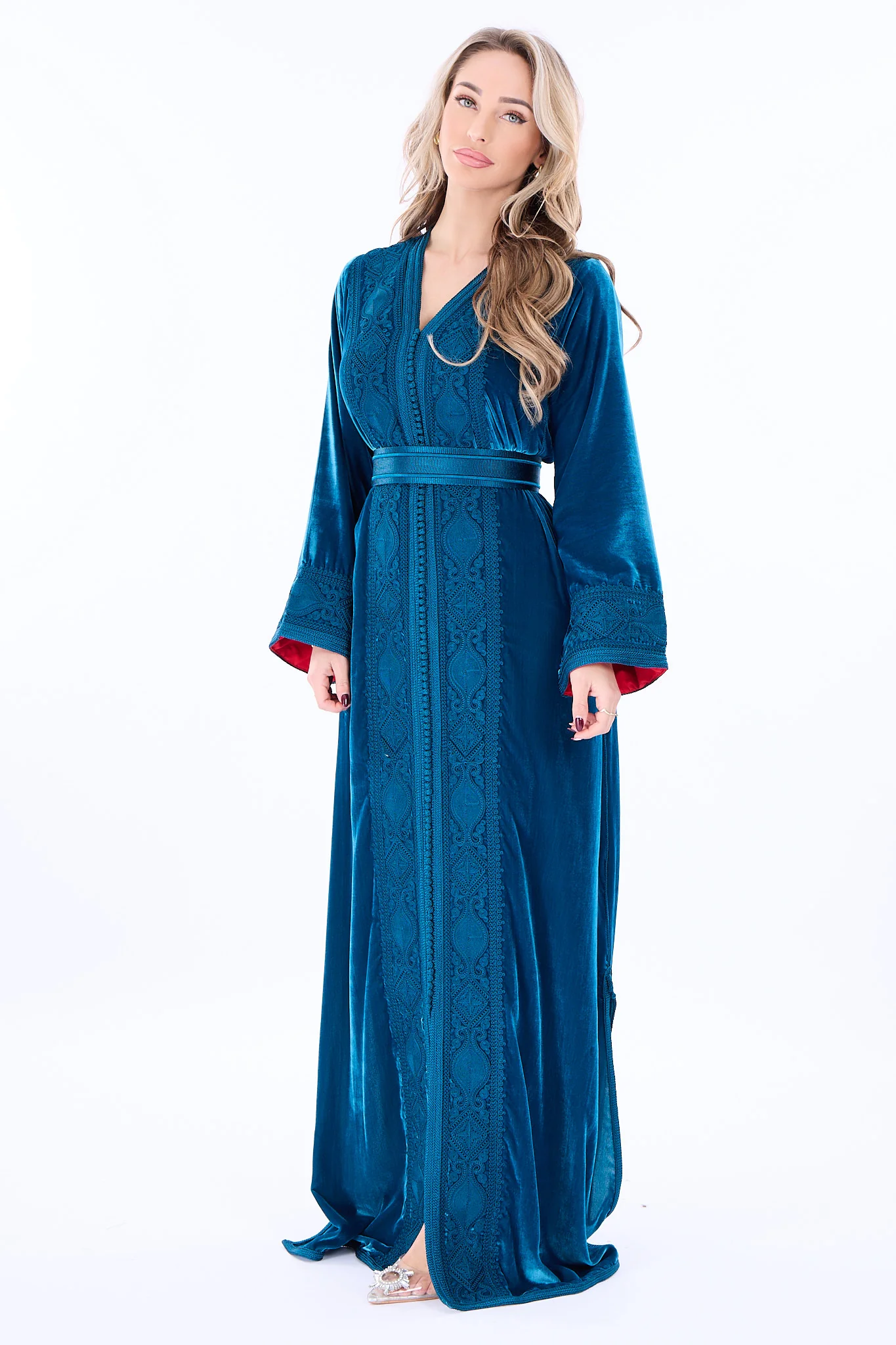 Caftan Ines Blue Petrol - Image 7