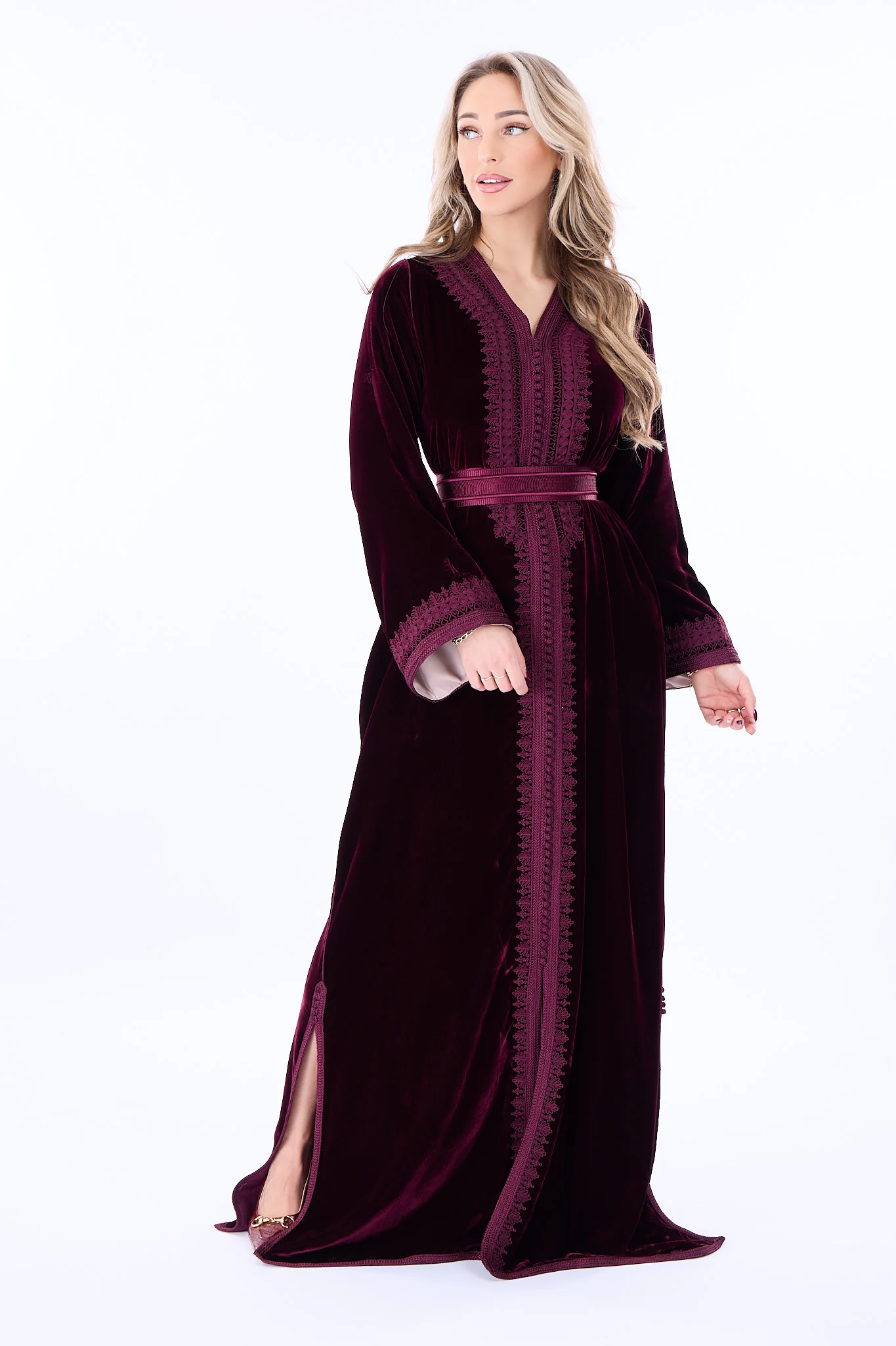 Caftan Ines Bordeaux - Image 2