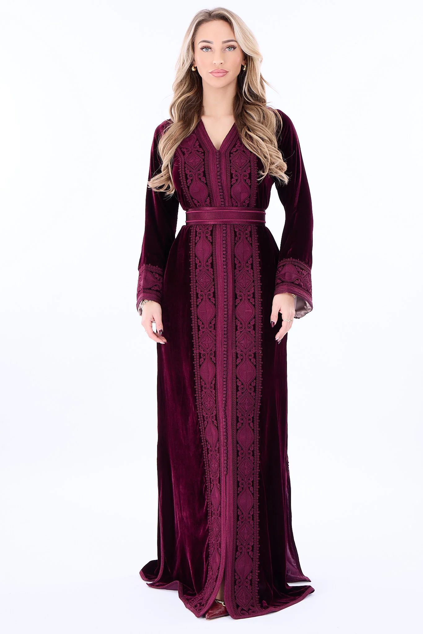 Caftan Ines Bordeaux - Image 3