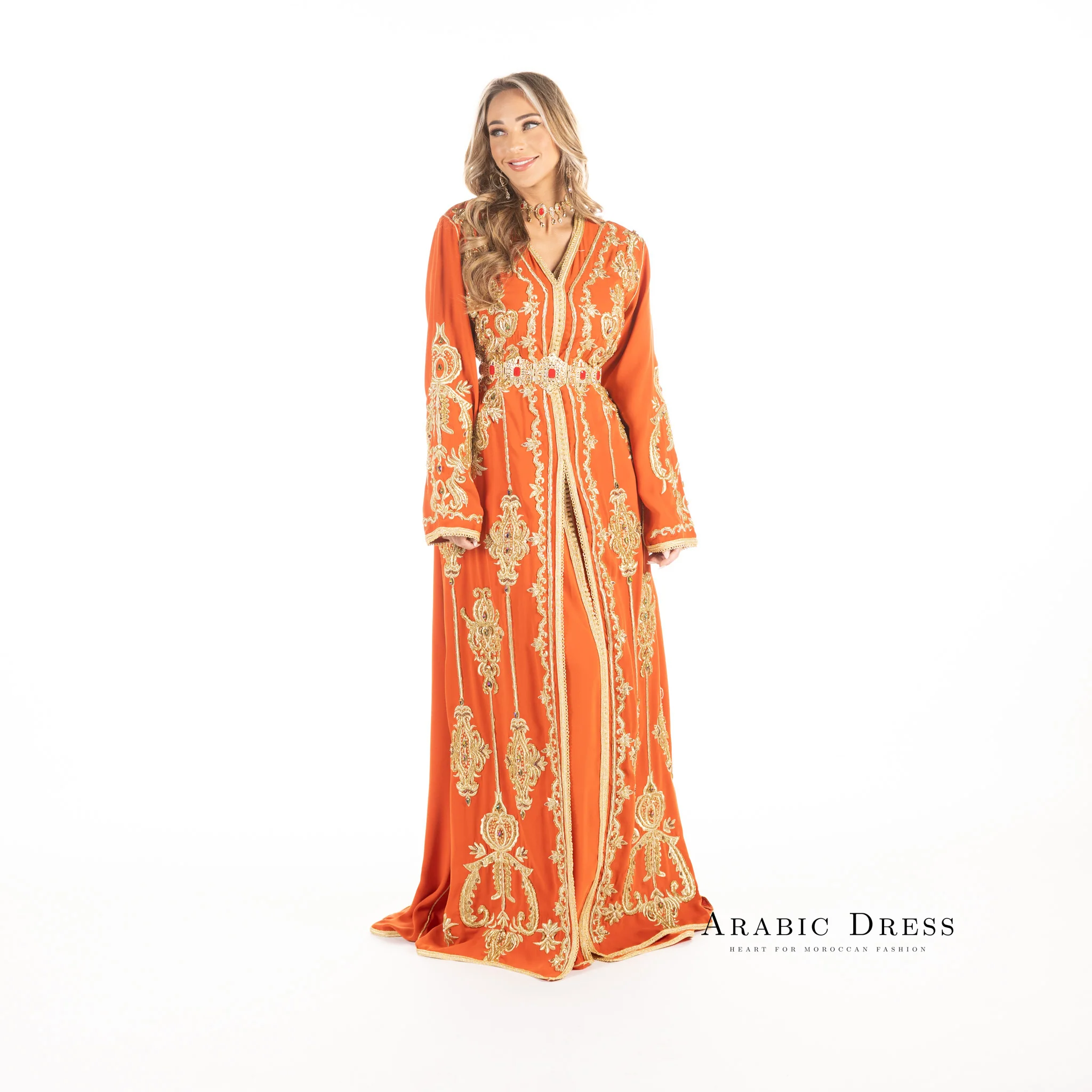 Caftan karma Orange - Image 10