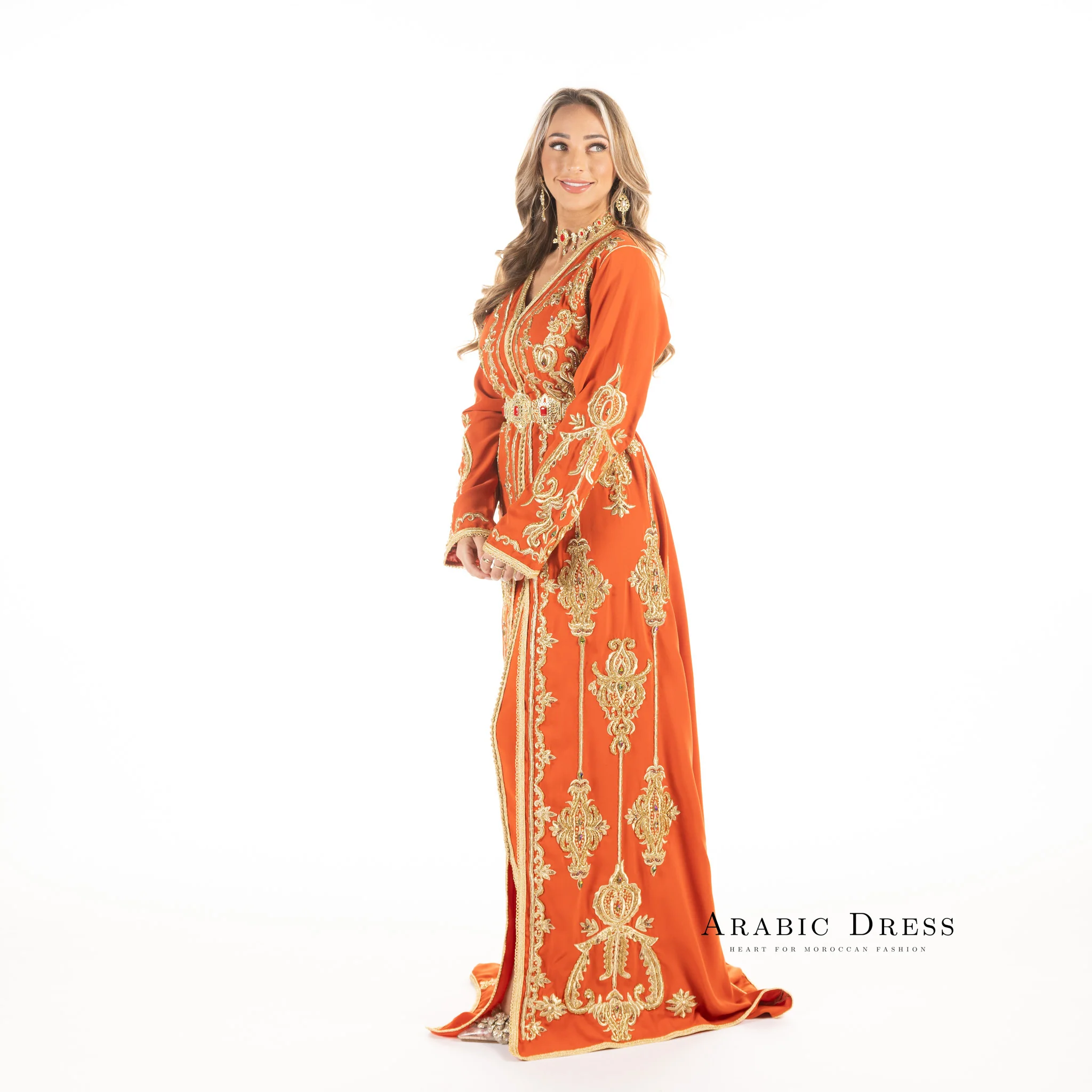 Caftan karma Orange - Image 5