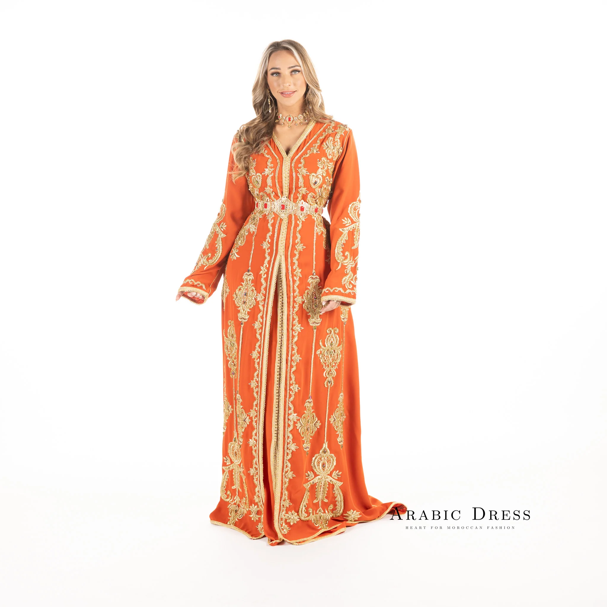 Caftan karma Orange - Image 9