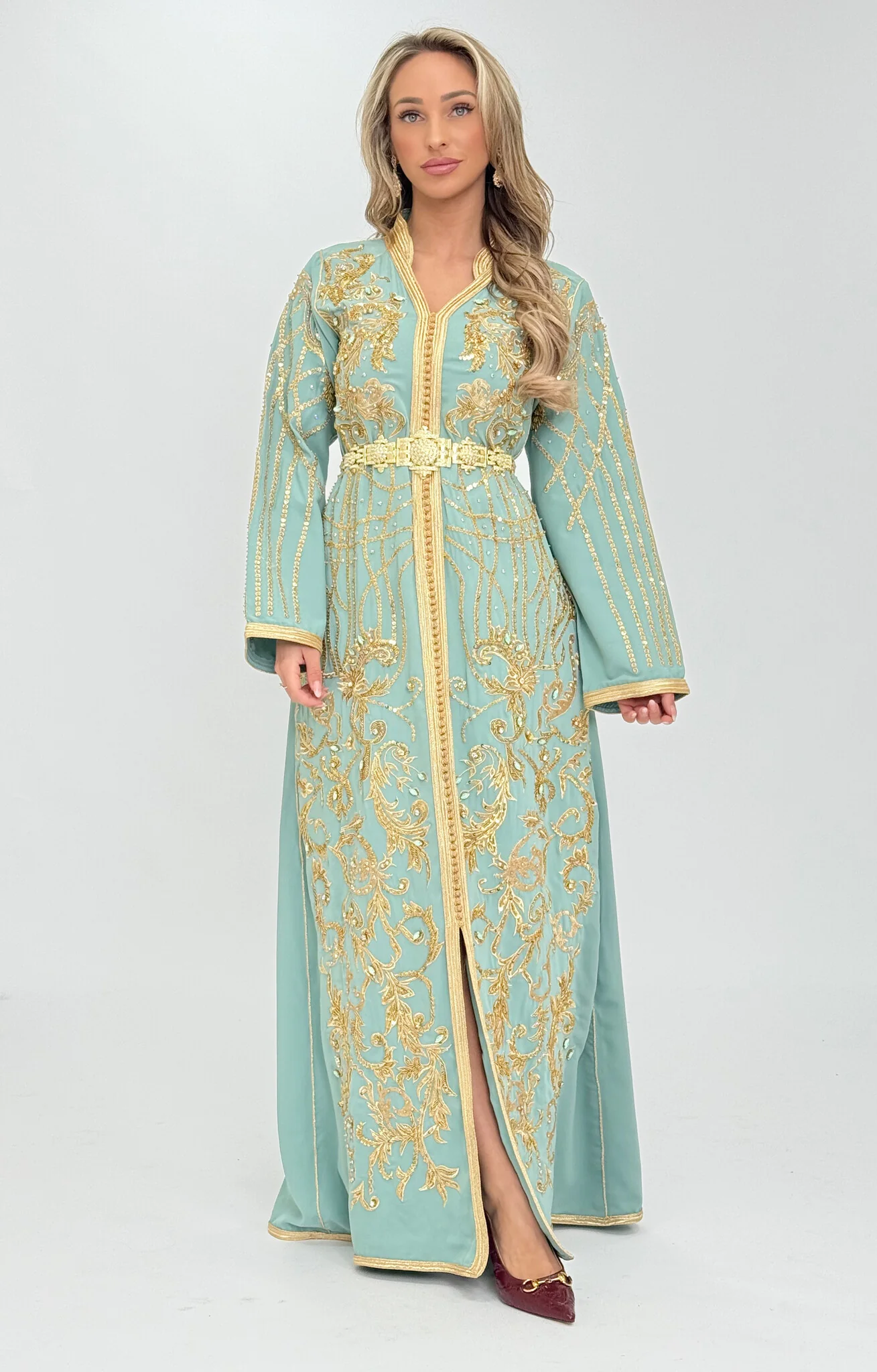 Caftan Liyana Darkseagreen - Image 4