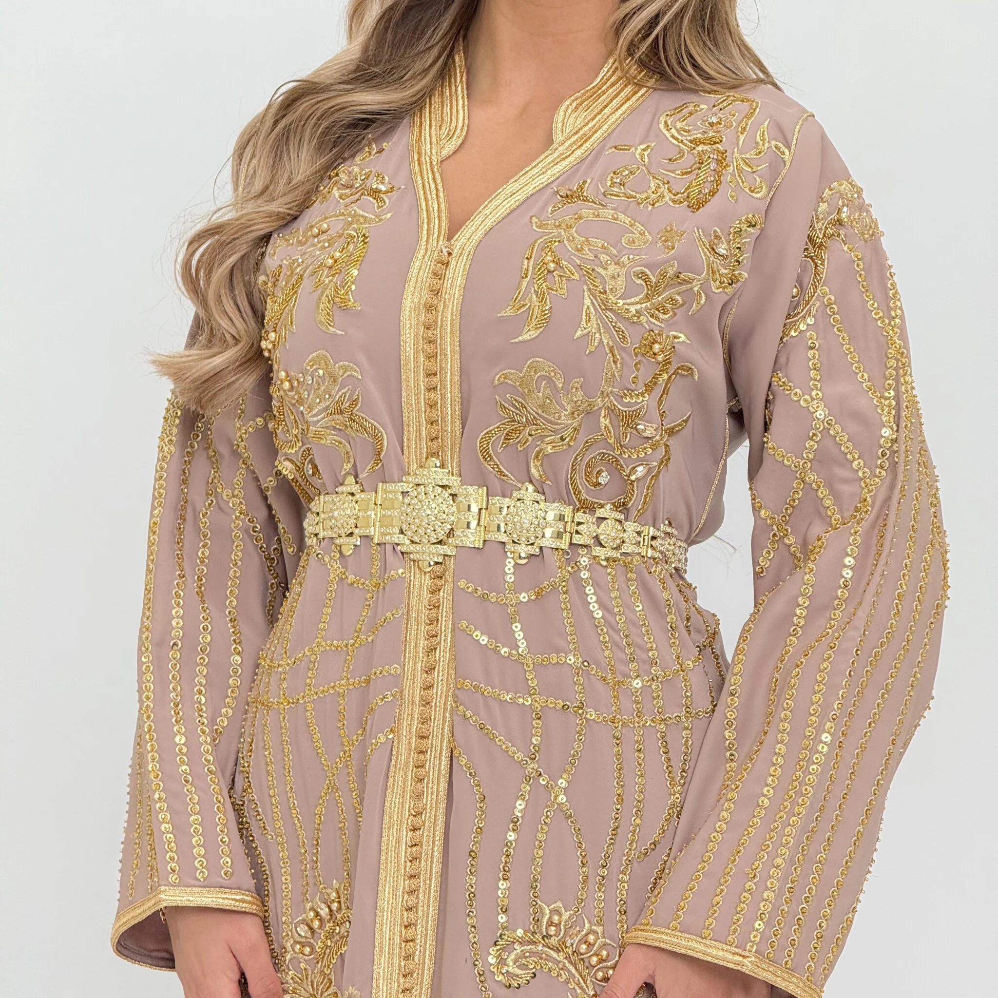 Caftan Liyana Nude - Image 2