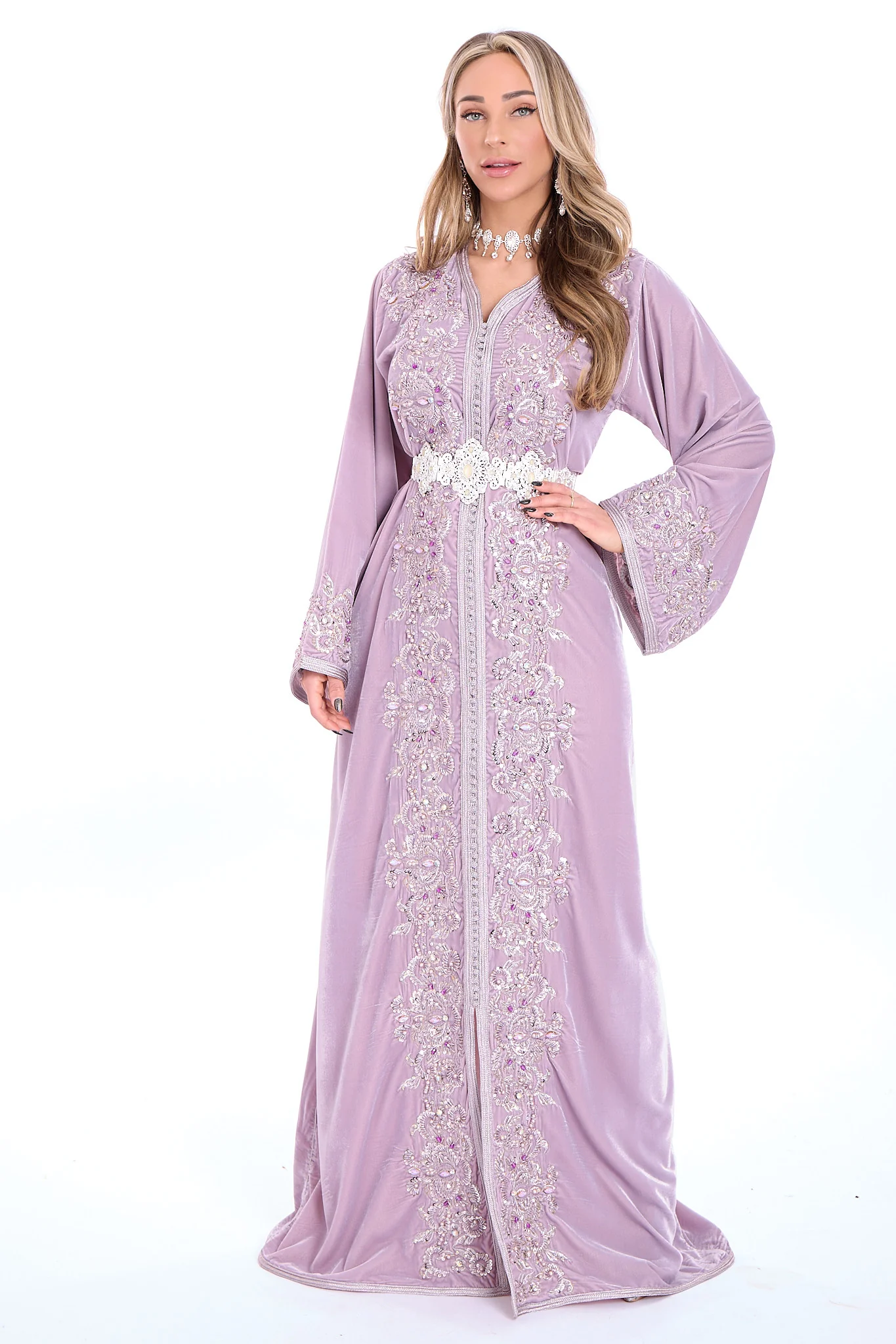 Caftan Marwa Thistle - Image 3