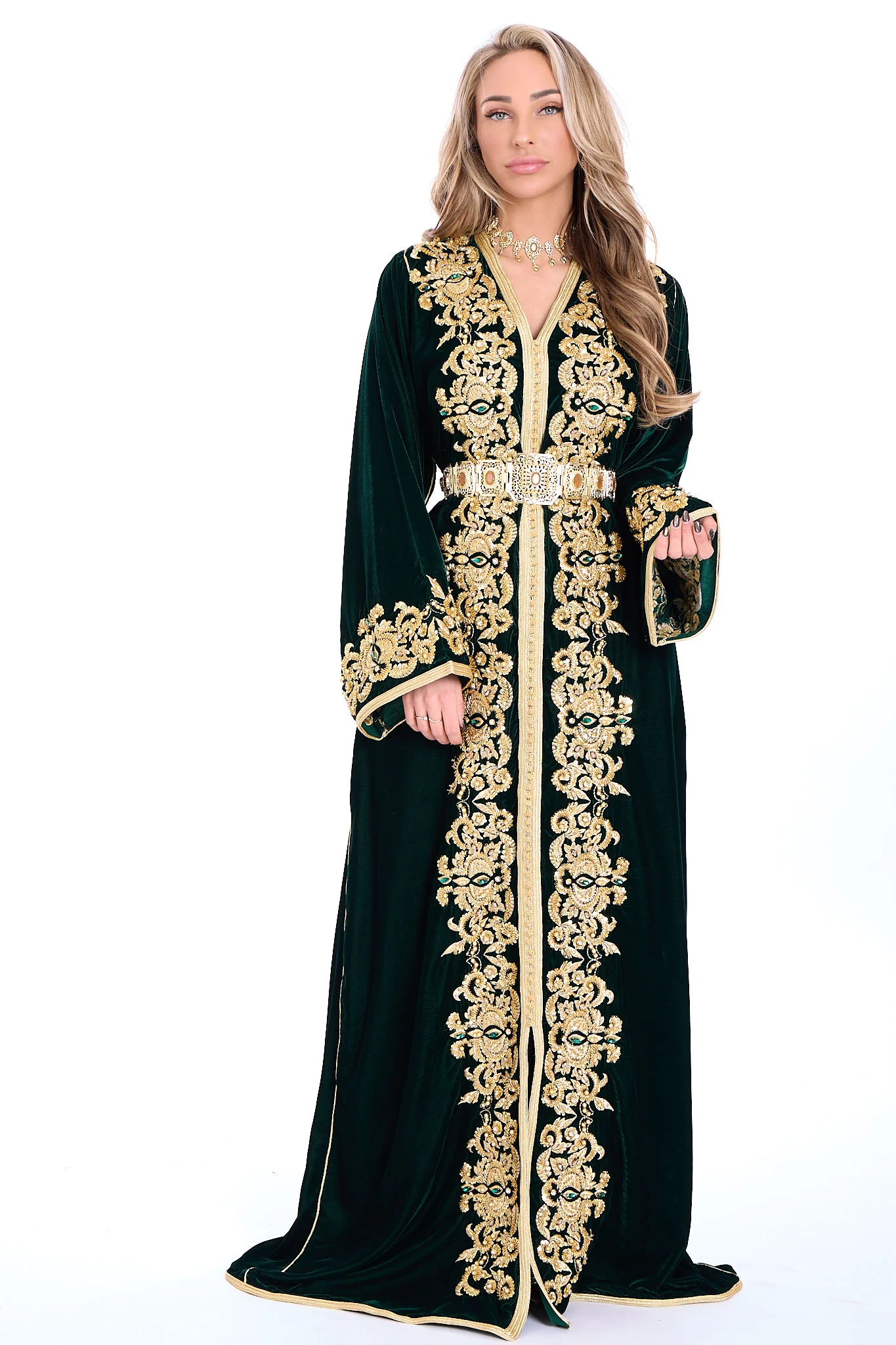 Caftan Marwa Darkgreen - Image 3