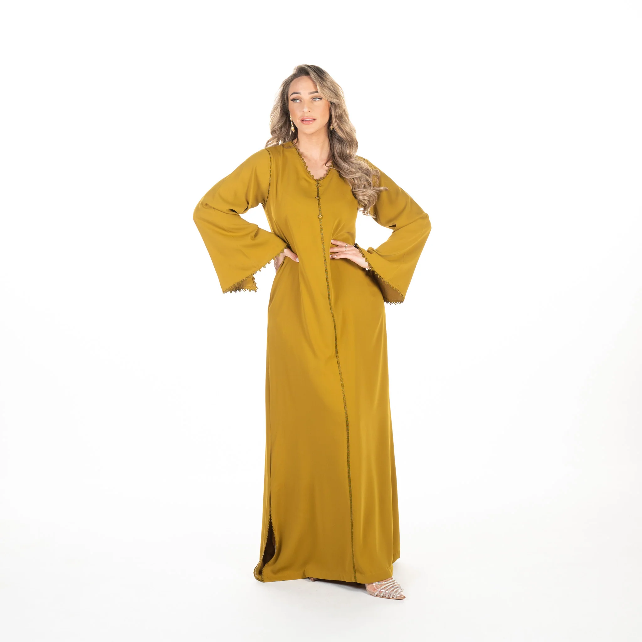 Caftan Nariman Olive Green - Image 4