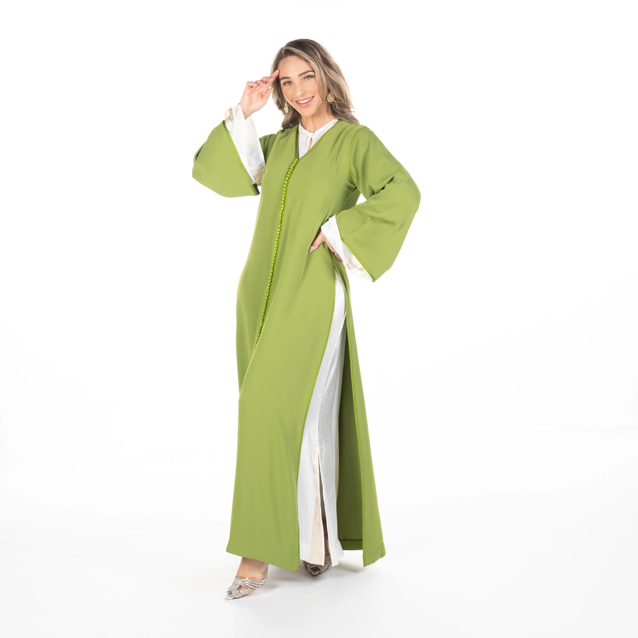 Caftan Nina Olivegreen - Image 7