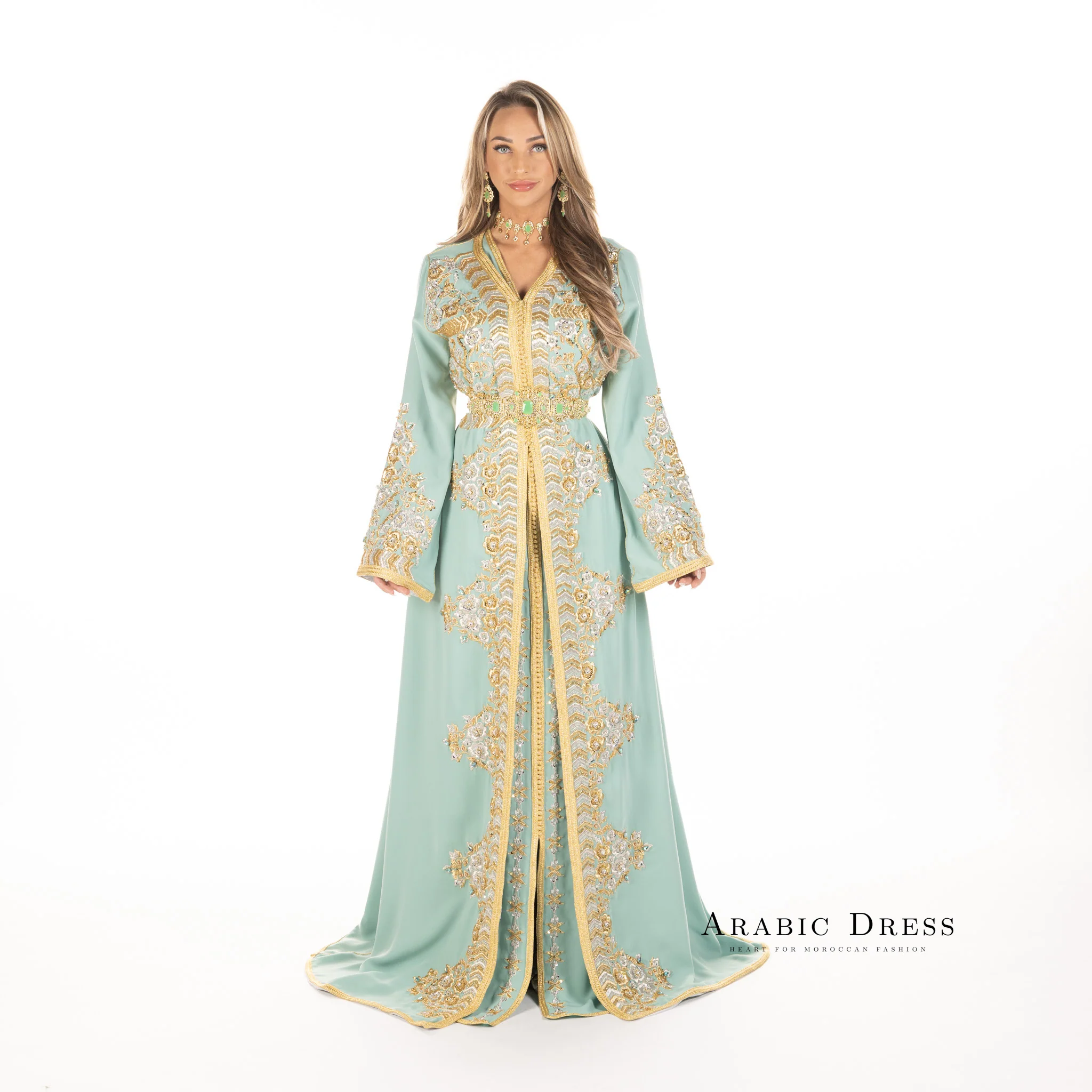 Caftan Nisa Turquiose - Image 12