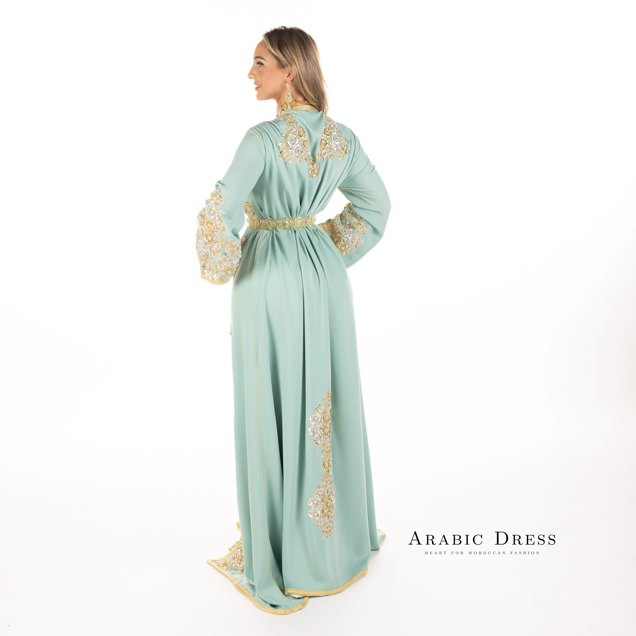 Caftan Nisa Turquiose - Image 3