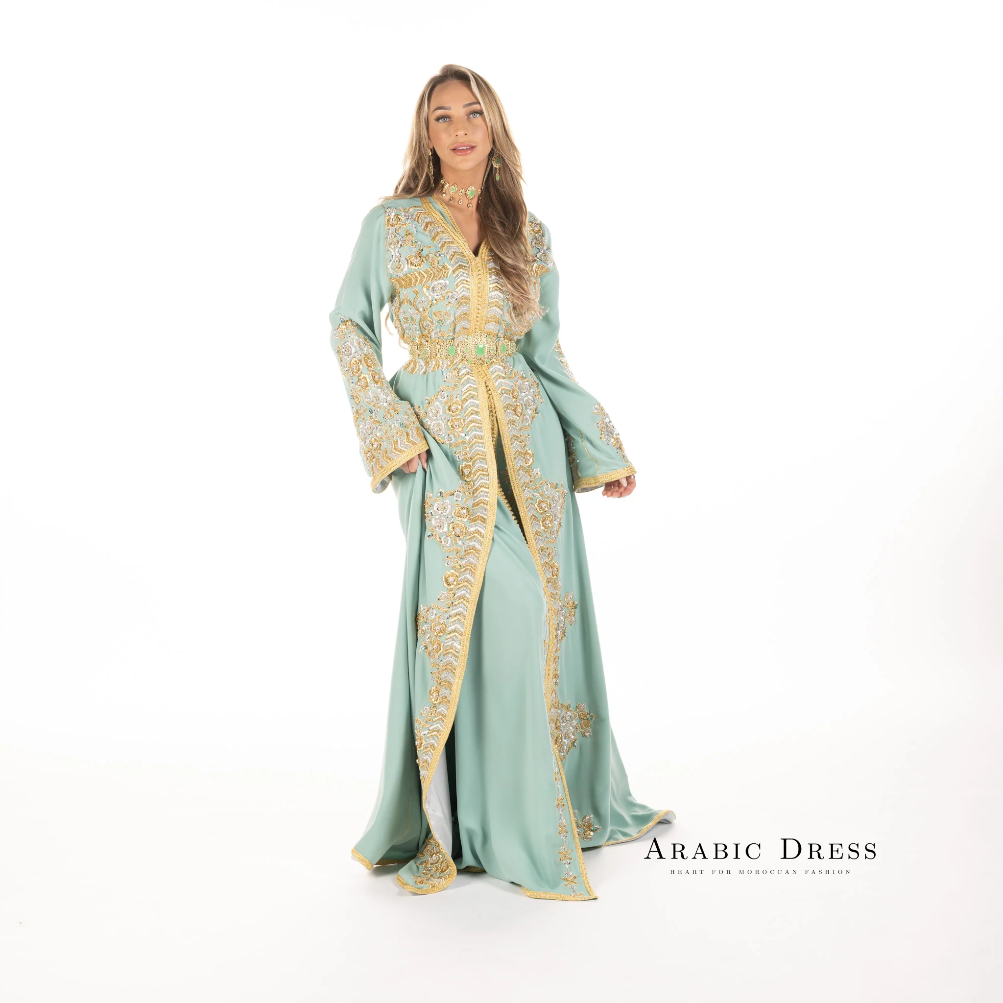 Caftan Nisa Turquiose - Image 6