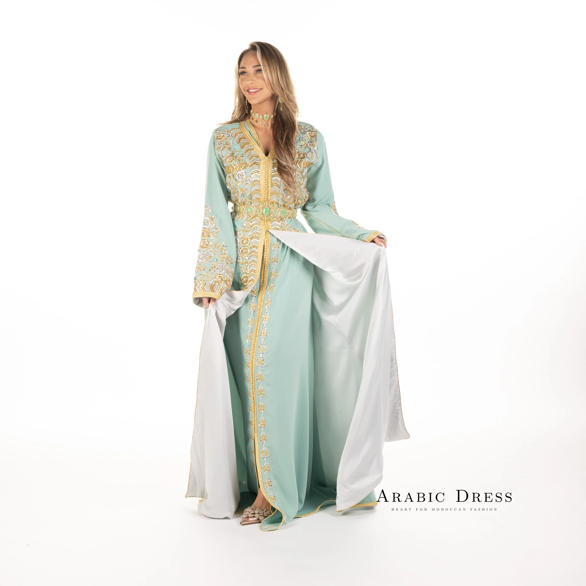 Caftan Nisa Turquiose - Image 7