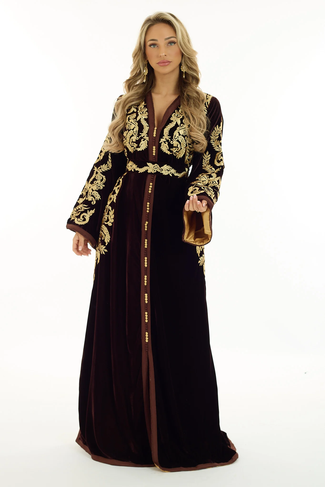 Caftan Nisma Brown - Image 3