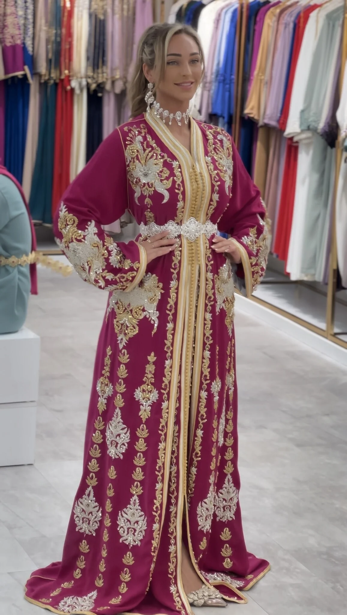 Caftan Nisrine Magenta - Image 6