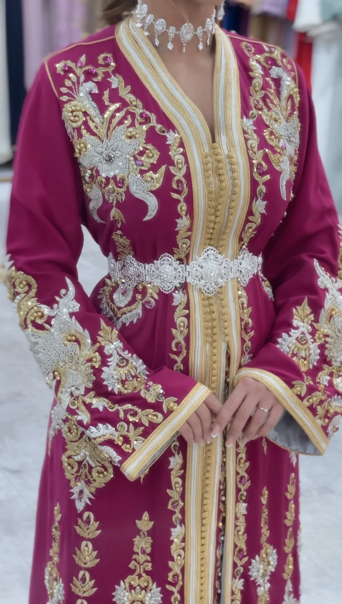 Caftan Nisrine Magenta - Image 7