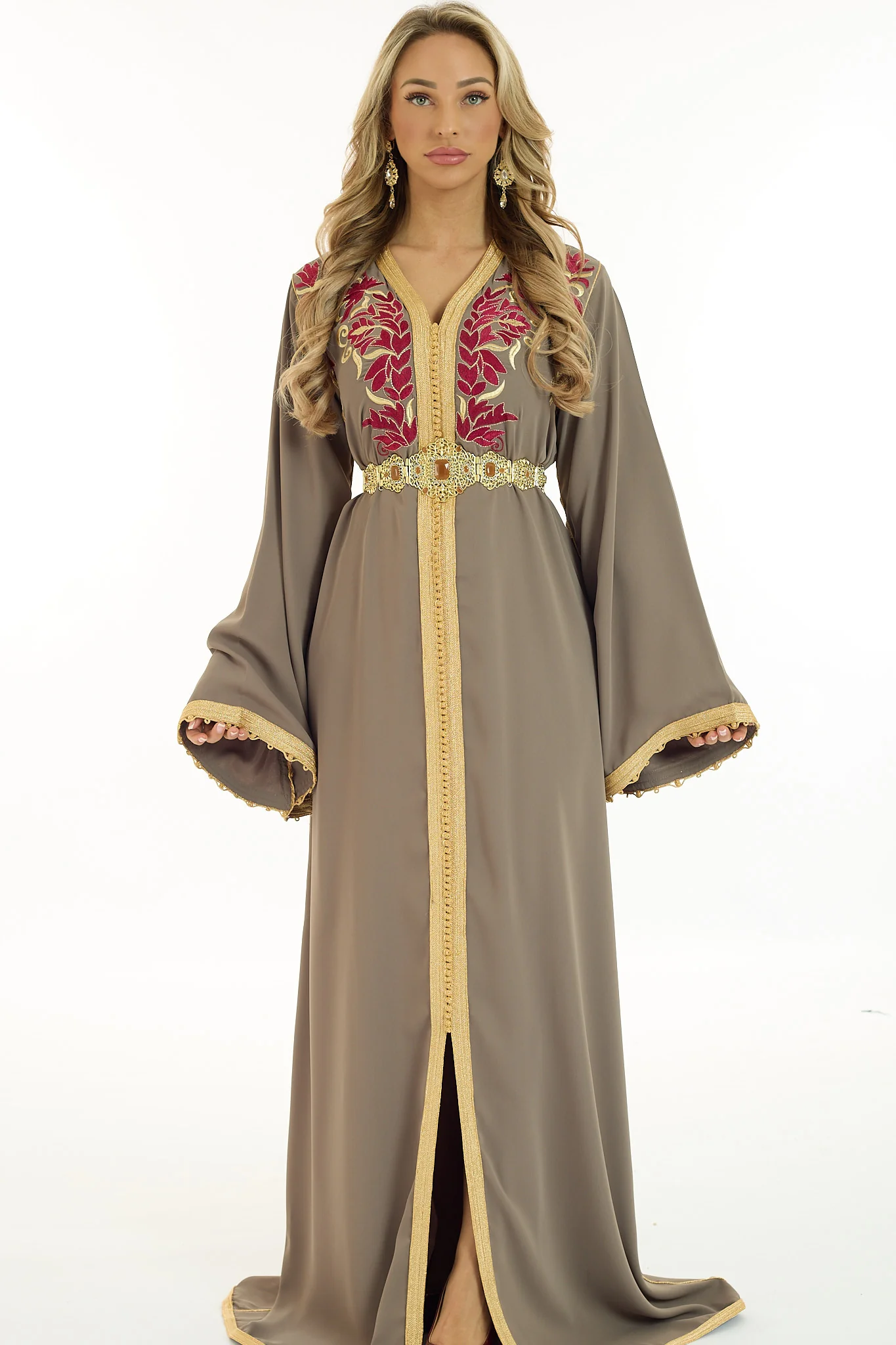 Caftan Oumaima Nude Pomegrante - Image 2