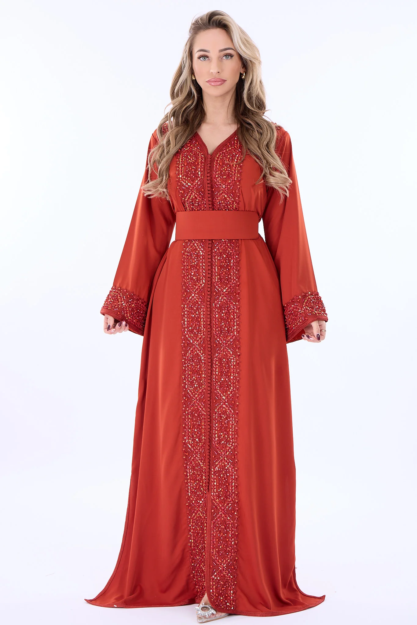 Caftan Rasha Dark Orange - Image 2