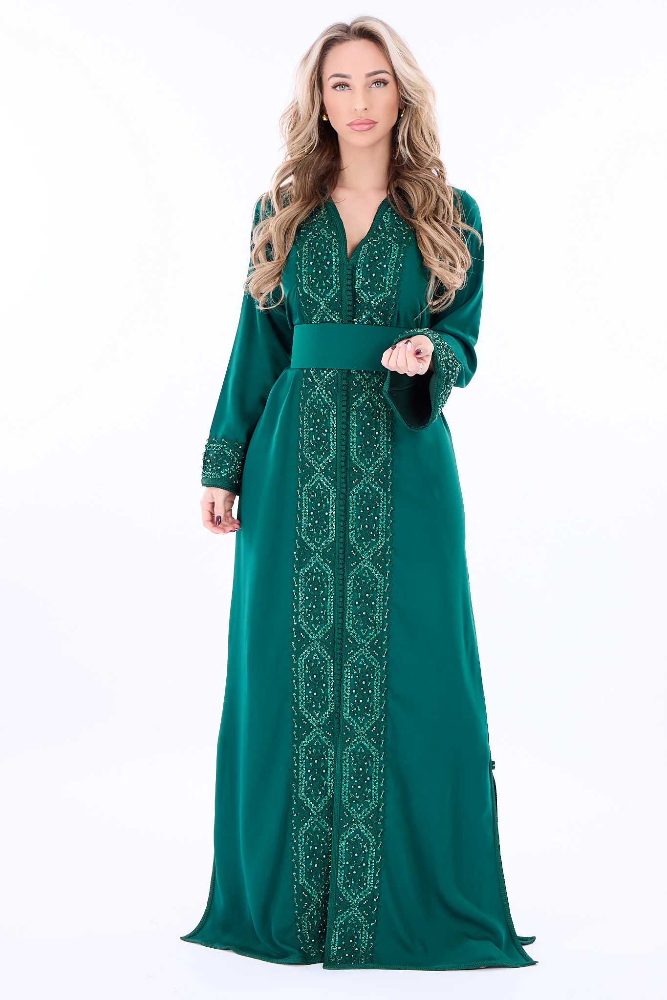 Caftan Rasha Darkgreen - Image 3